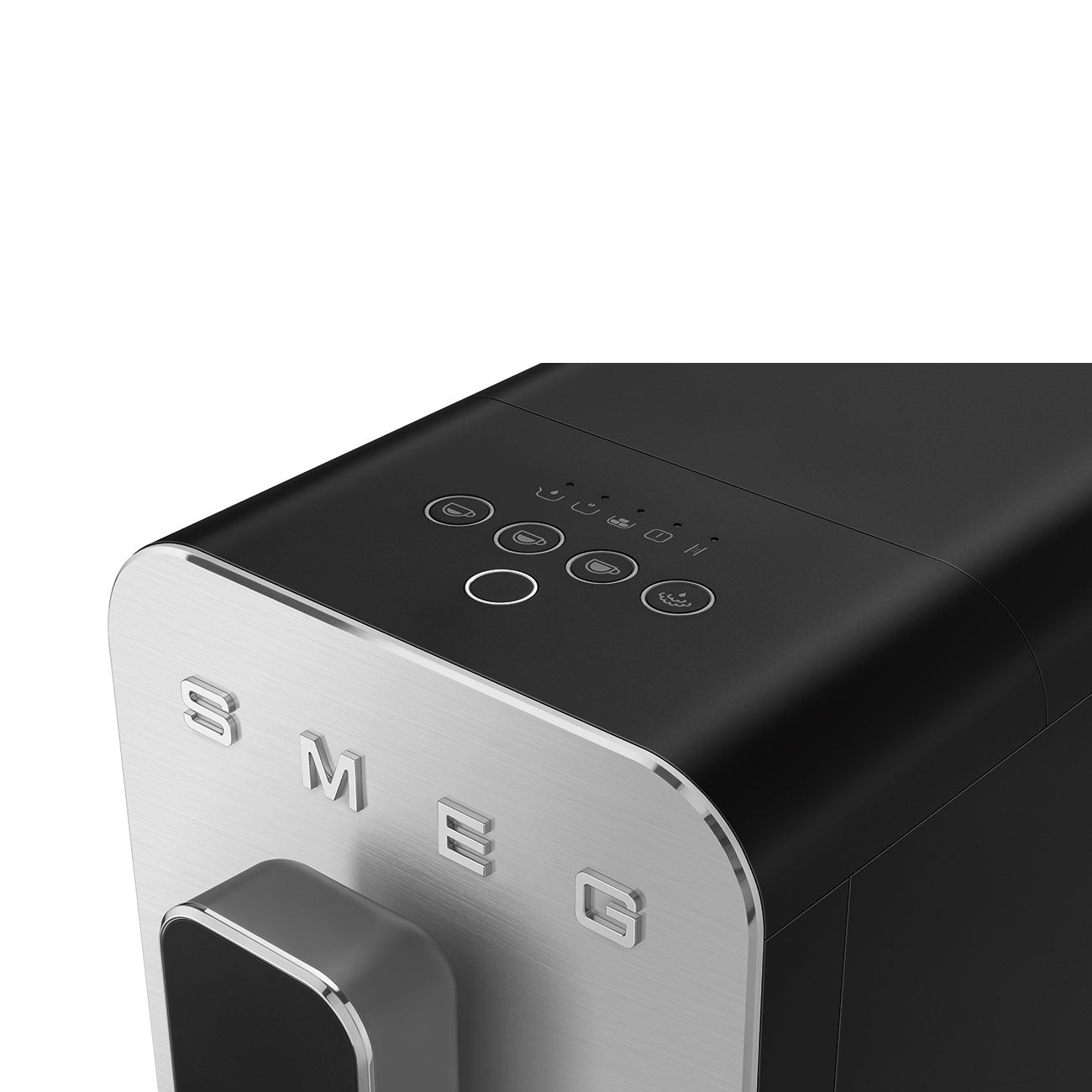 Cafetera Automatica con Varilla de Vapor Smeg, Estética Collezione, 1350w, Negro, BCC12BLMEU