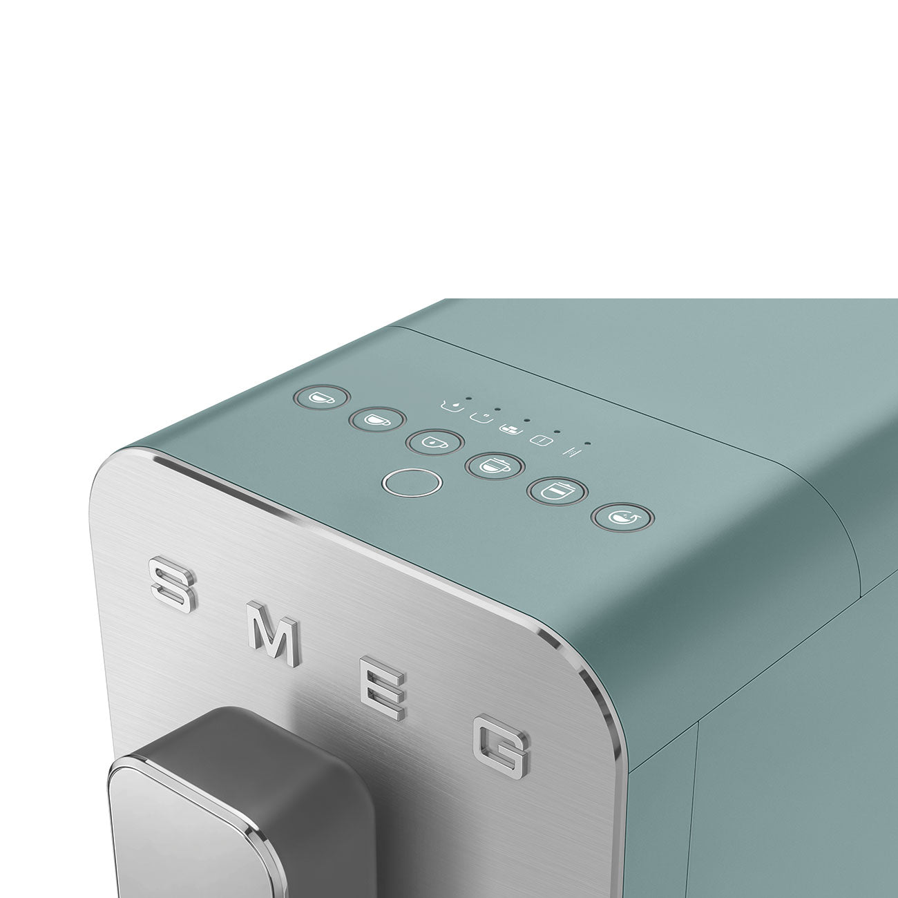 Cafetera Superautomatica con Sistema de Leche Integrado Smeg, Estetica Collezione, 1350w, Verde Esmeralda, BCC13EGMEU