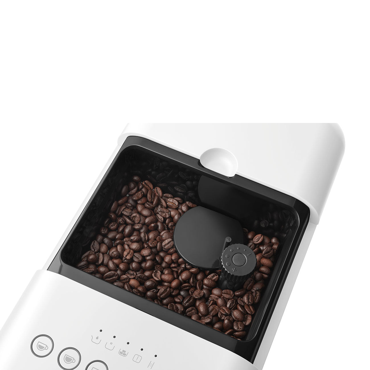 Cafetera Superautomatica con Sistema de Leche Integrado Smeg, Estetica Collezione, 1350w, Blanco, BCC13WHEU