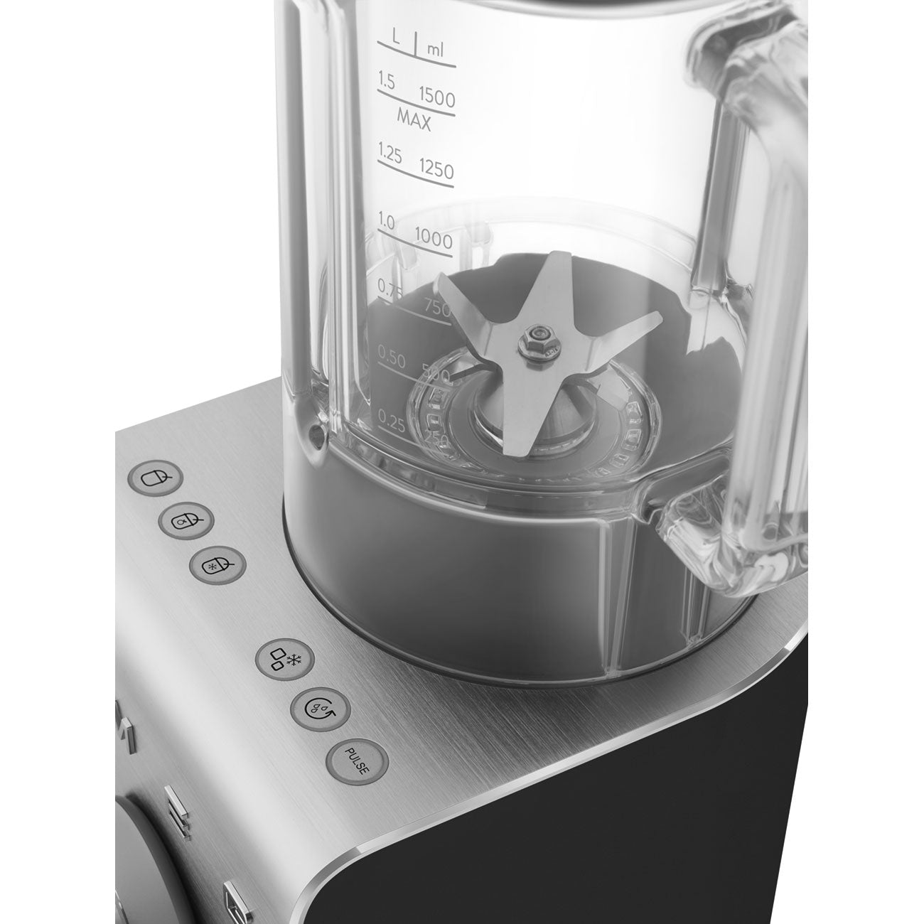 Licuadora de Alto Rendimiento Smeg, 1400w, Negro, BLC01BLMEU