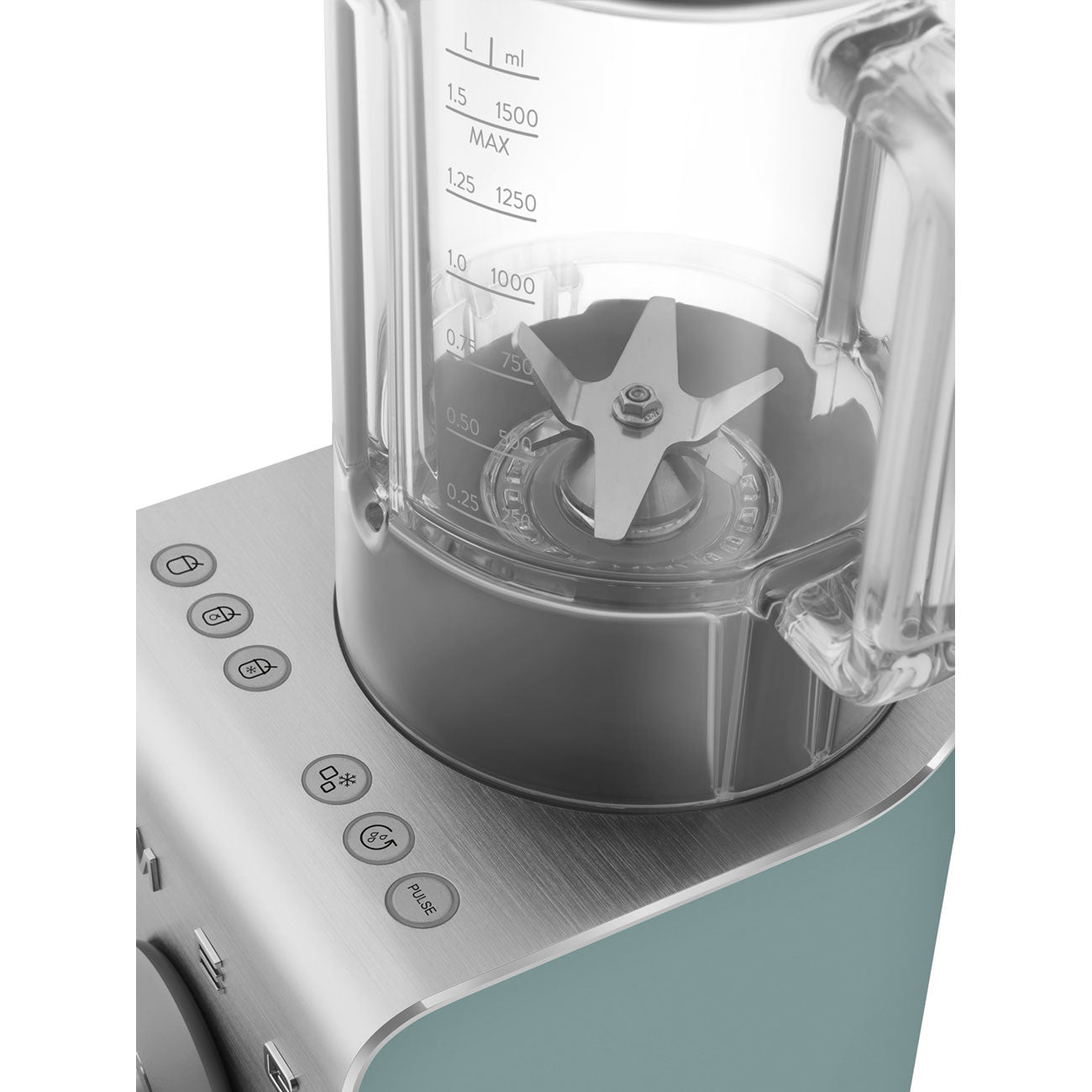 Licuadora de Alto Rendimiento con Bomba de Vacio Smeg, 1400w, Verde Esmeralda, BLC02EGMEU