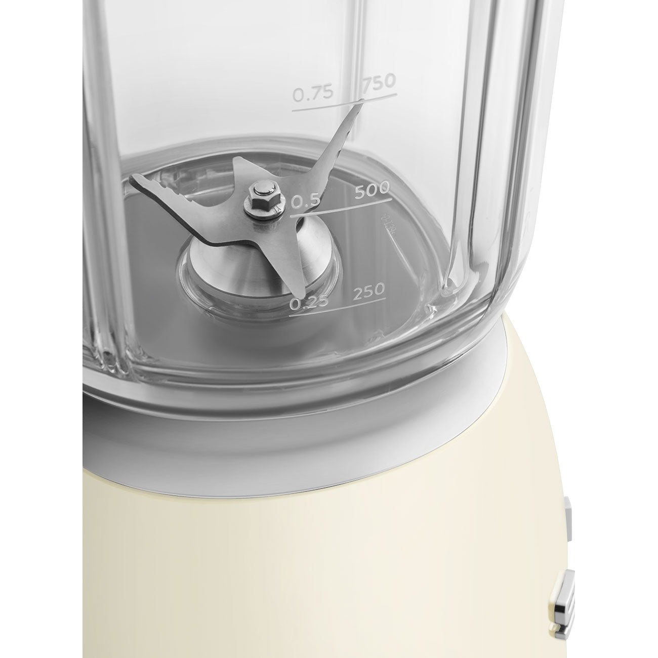 Licuadora Smeg, Estilo años 50, 800W-220V, Crema, BLF03CREU