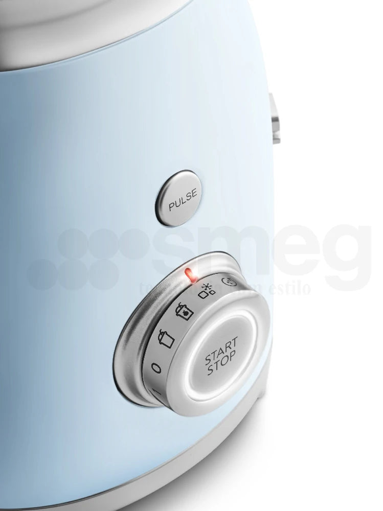 Licuadora Smeg, Estilo años 50, 800W-220V, Azul, BLF03PBEU