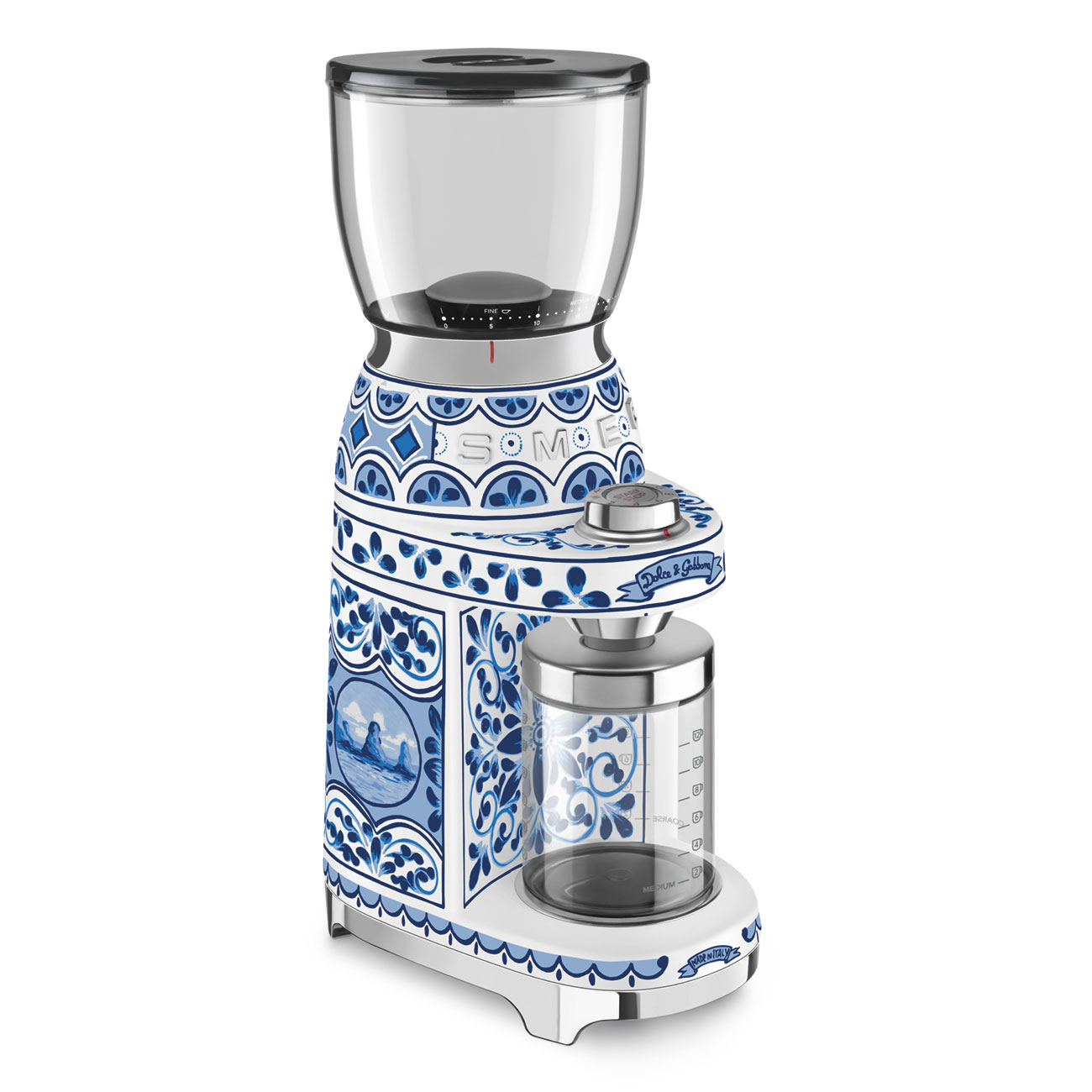 Molinillo de Café Smeg, Estilo años 50, 150w, Azul Mediterrâneo, CGF01DGBEU