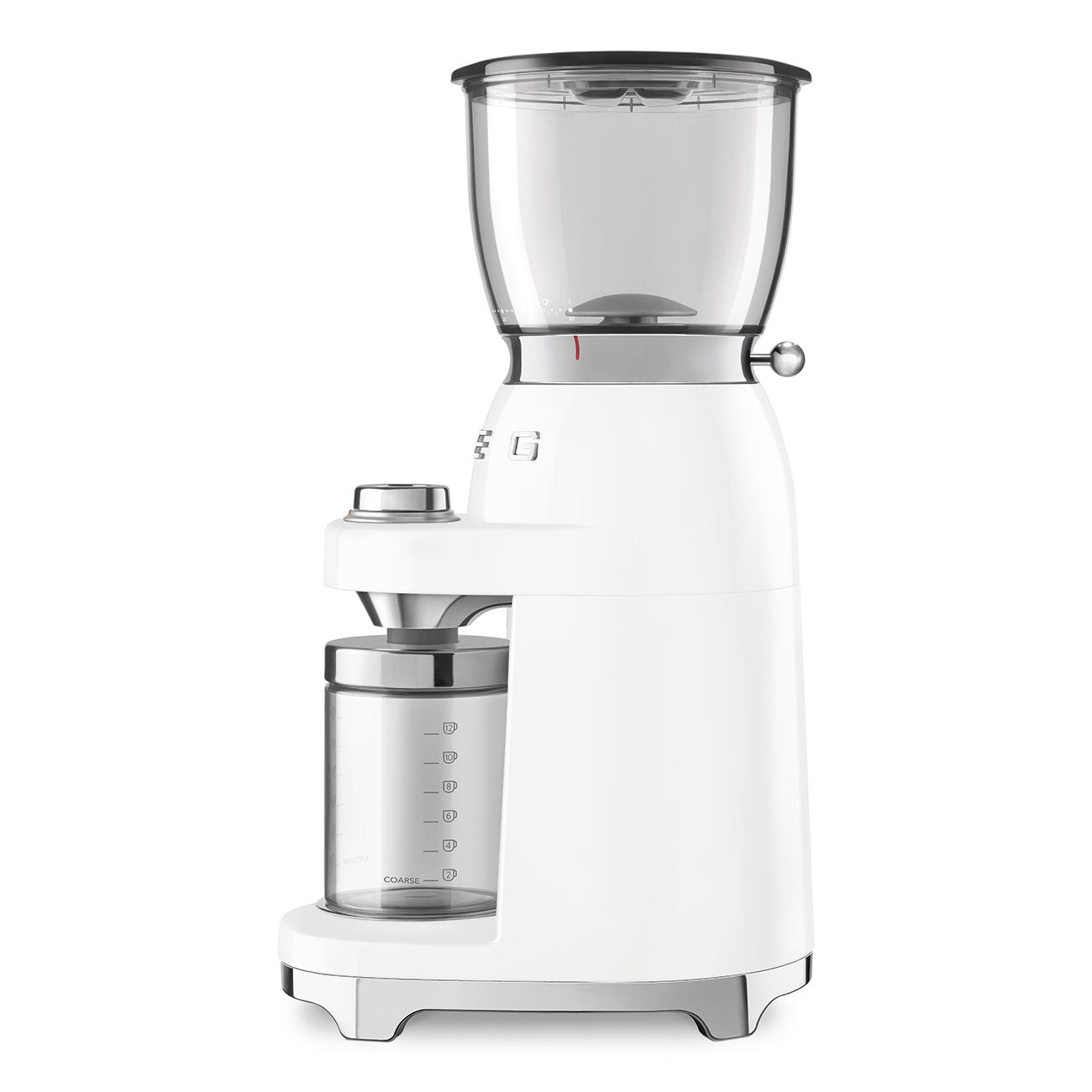 Molinillo de Café Smeg, Estilo años 50, 150w, Blanco, CGF01WHEU