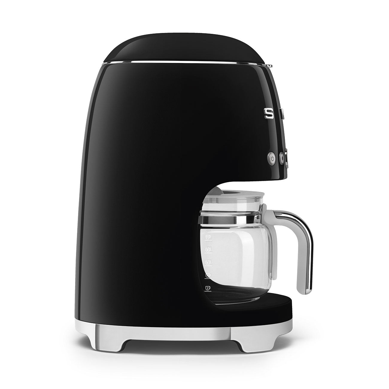 Cafetera de Goteo Smeg, Estilo años 50,1050W, Negro, DCF02BLEU