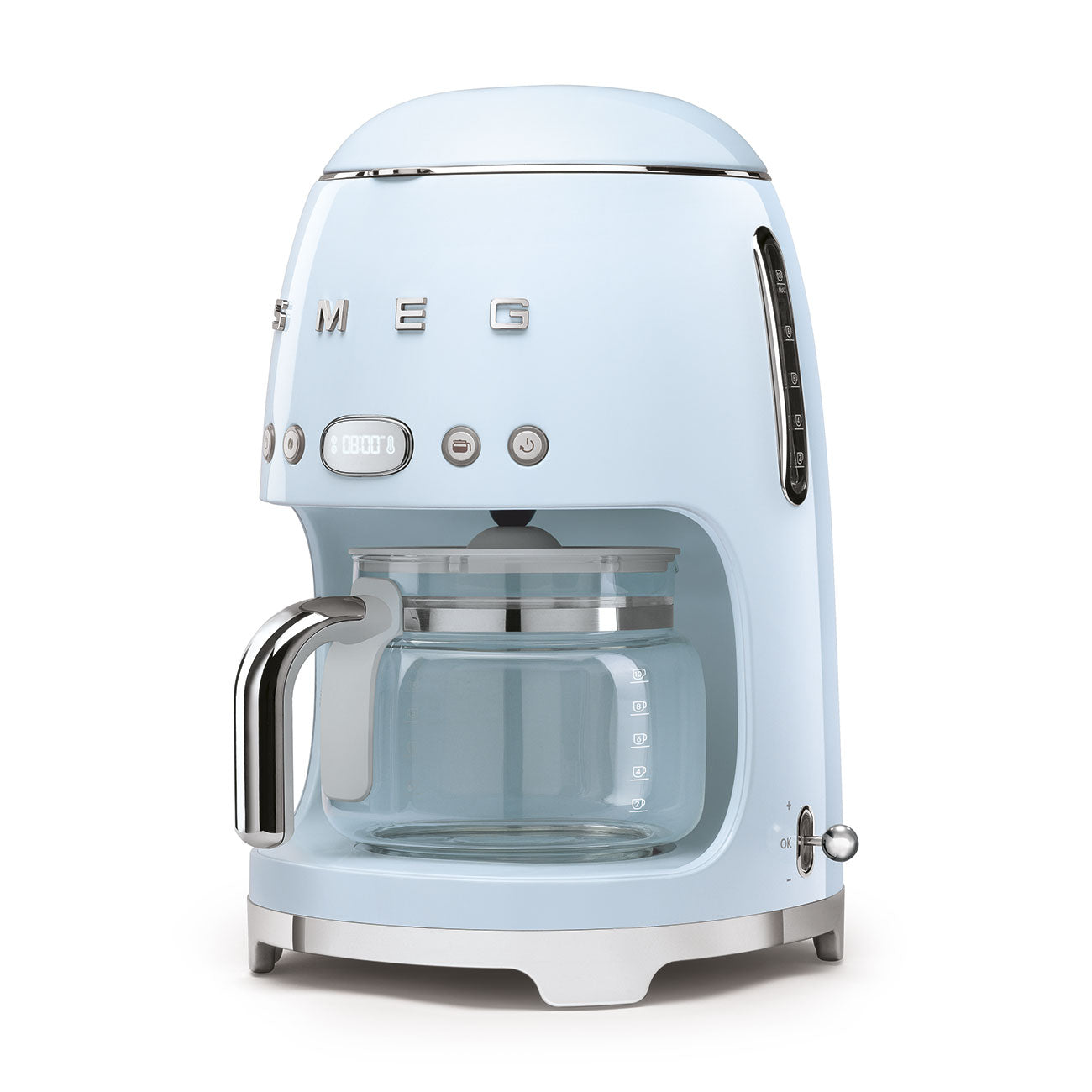 Cafetera de Goteo Smeg, Estilo años 50, 1050W, Azul, DCF02PBEU