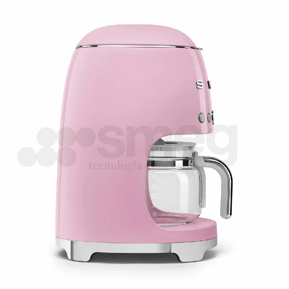 Cafetera de Goteo Smeg, Estilo años 50, 1050W, Rosa, DCF02PKEU