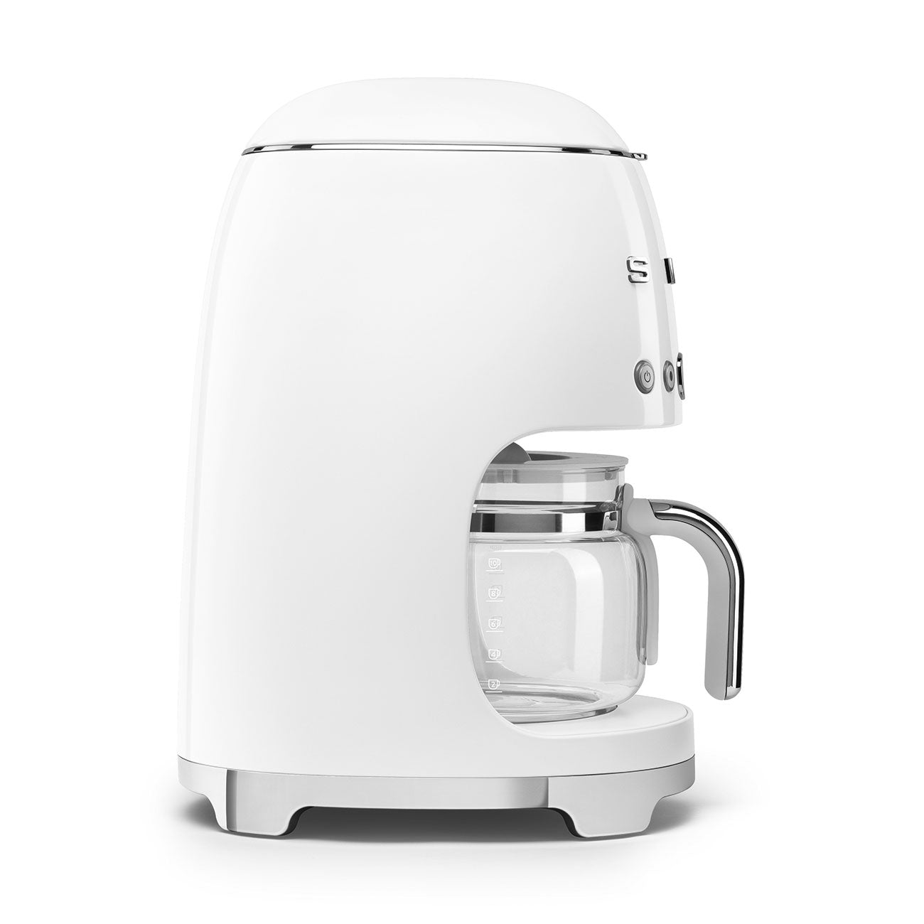 Cafetera de Goteo Smeg, Estilo años 50,1050W, Blanca, DCF02WHEU