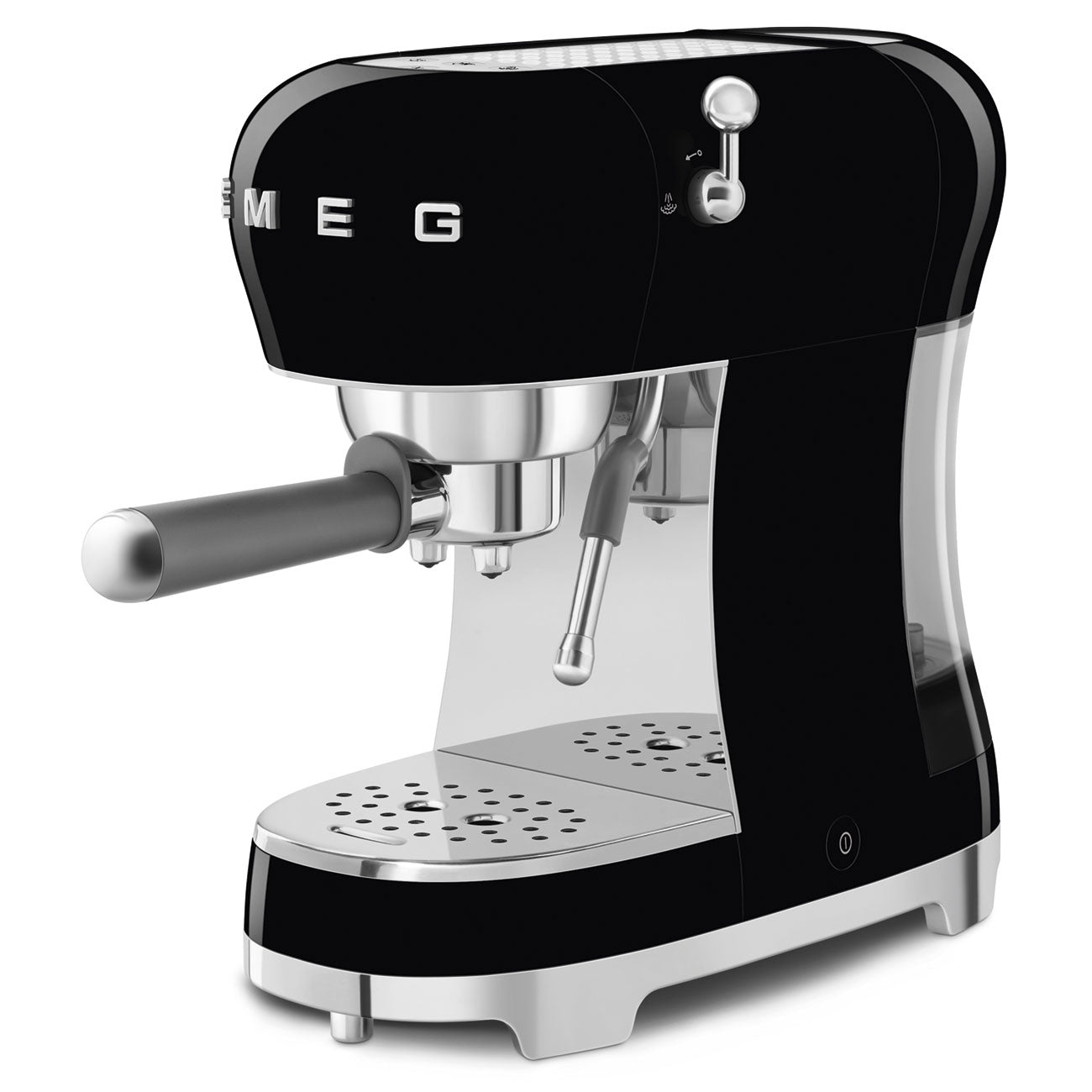 Cafetera Espresso Manual Smeg, Estilo años 50, 1350w, Negro, ECF02BLEU