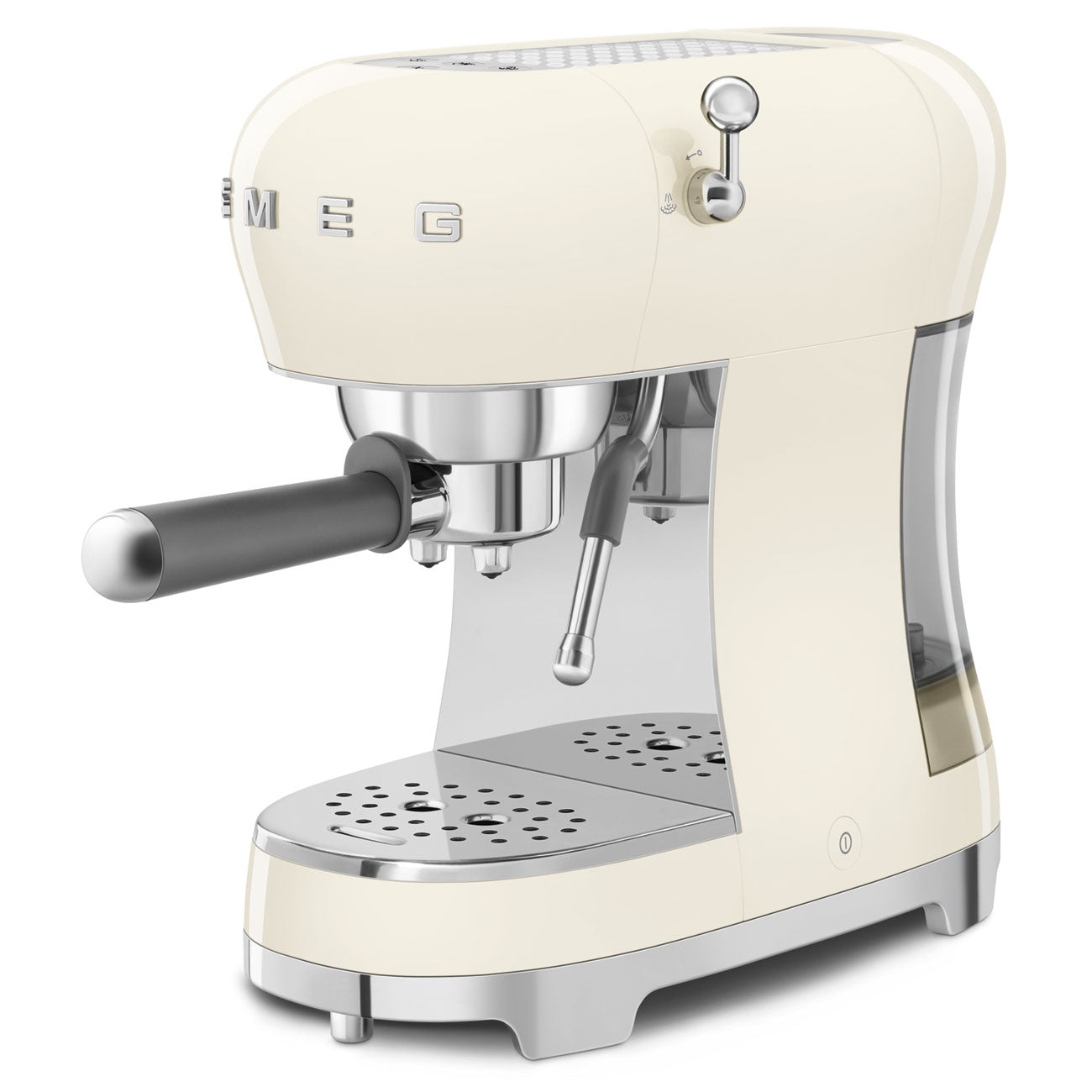 Cafetera Espresso Manual Smeg, Estilo años 50, 1350w, Crema, ECF02CREU