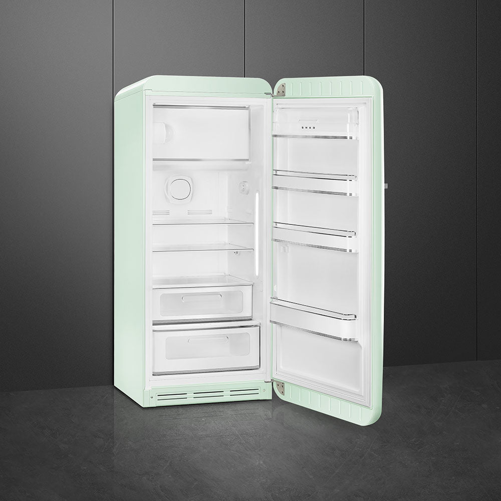 Refrigerador Smeg 1 Puerta, Estilo anõs 50, Bisagra a la derecha, 220v, Verde Pastel, FAB28RPG5