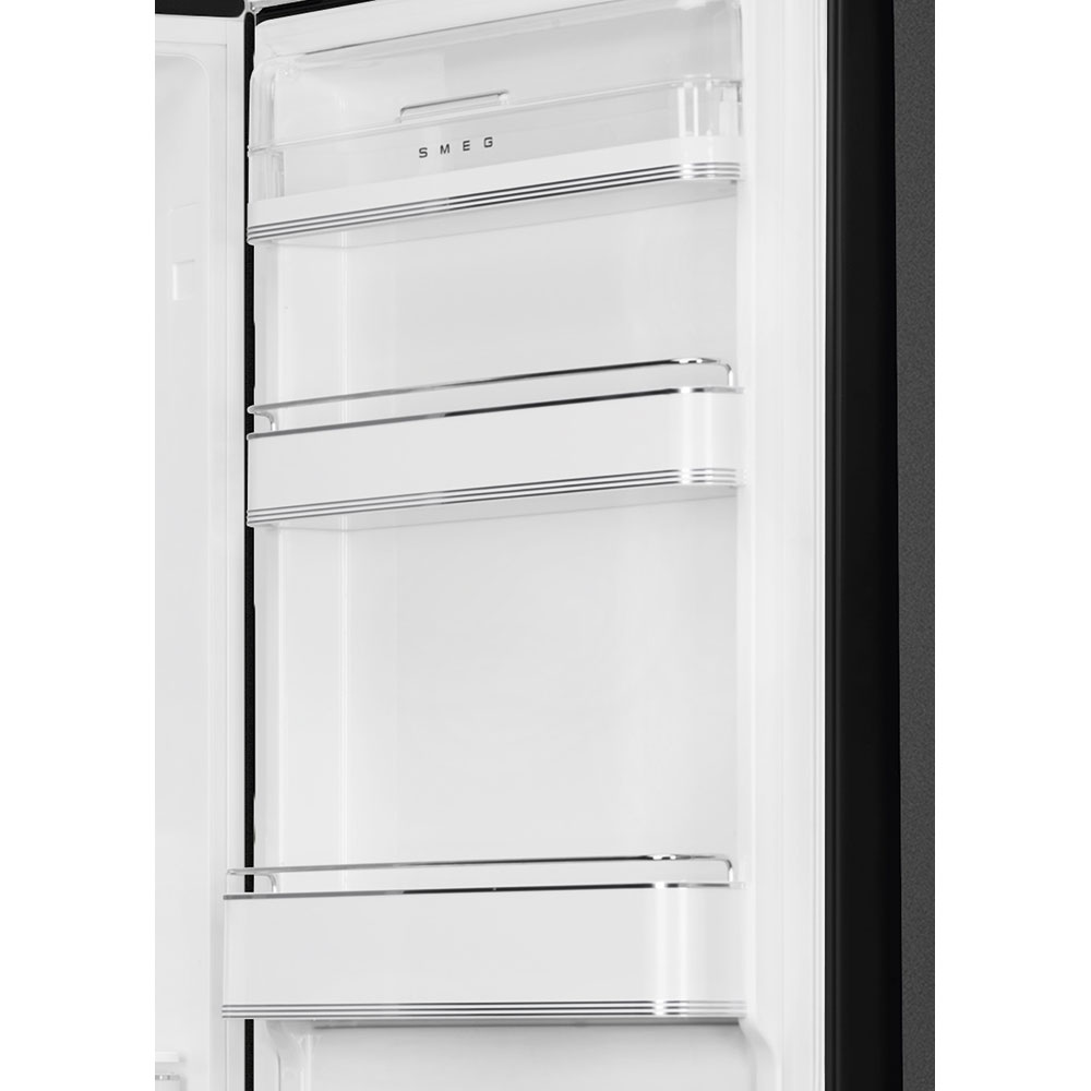 Refrigerador Smeg 2 Puertas, Estilo anõs 50, Bisagra a la derecha, 220v, Negro, FAB32RBL5
