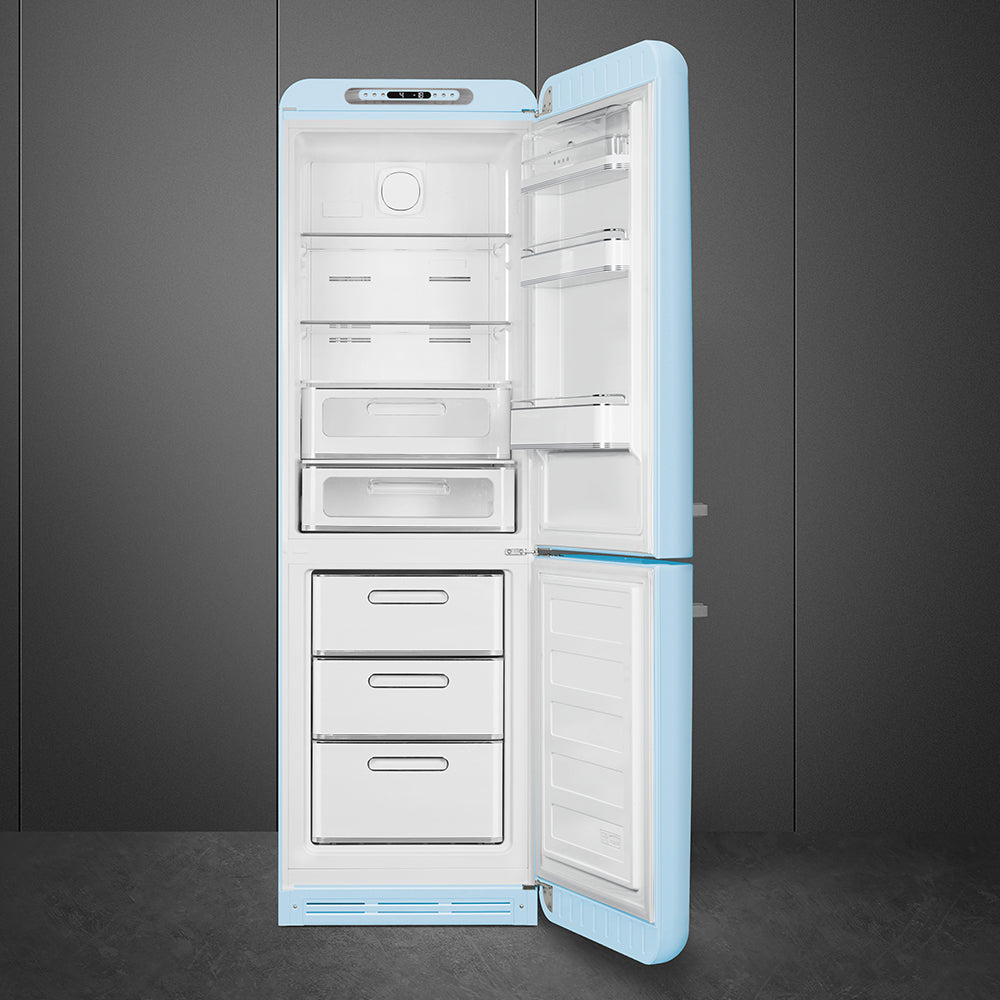 Refrigerador Smeg 2 Puertas, Estilo anõs 50, Bisagra a la derecha, 220v, Azul, FAB32RPB5