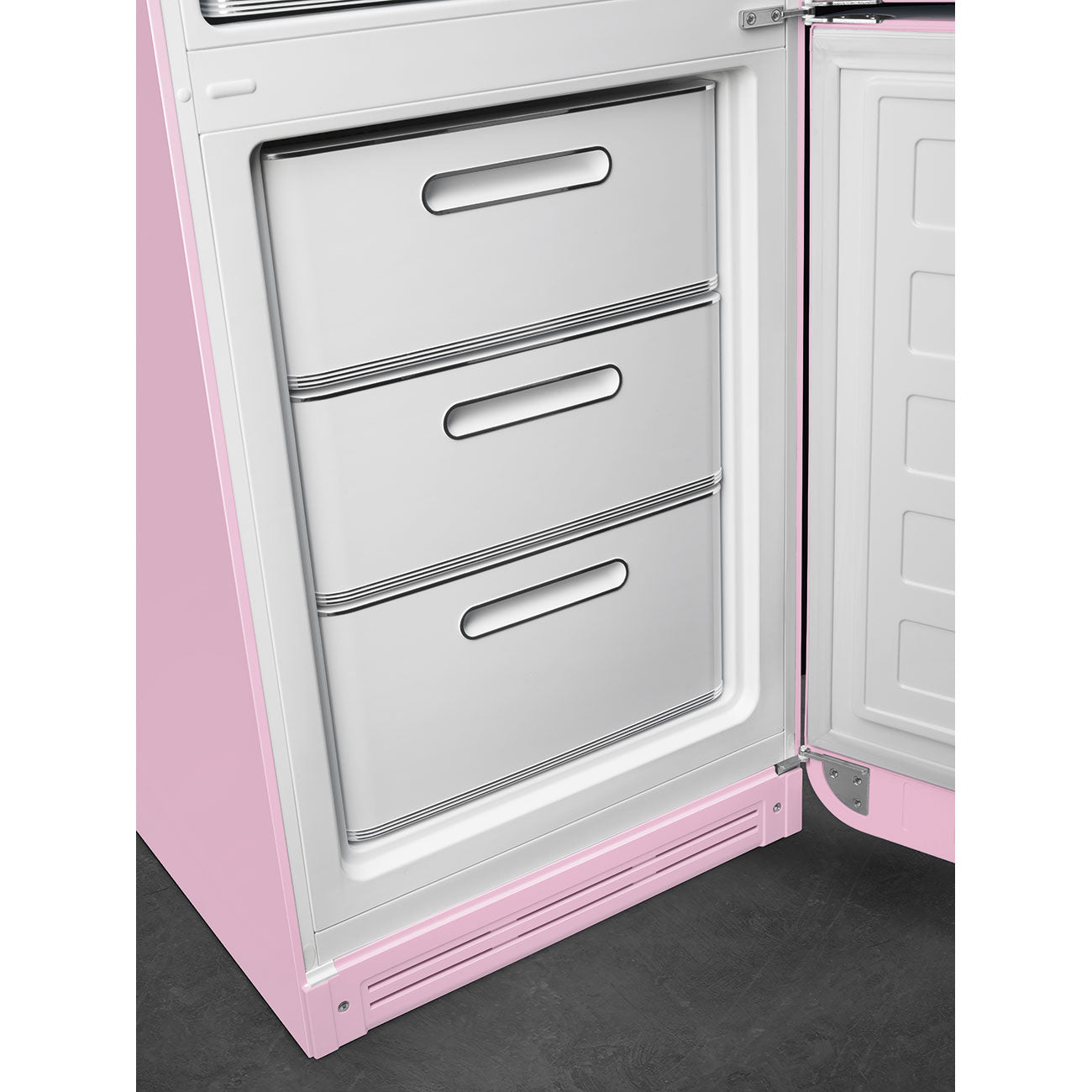 Refrigerador Smeg 2 Puertas, Estilo anõs 50, Bisagra a la derecha, 220v, Rosa, FAB32RPK5
