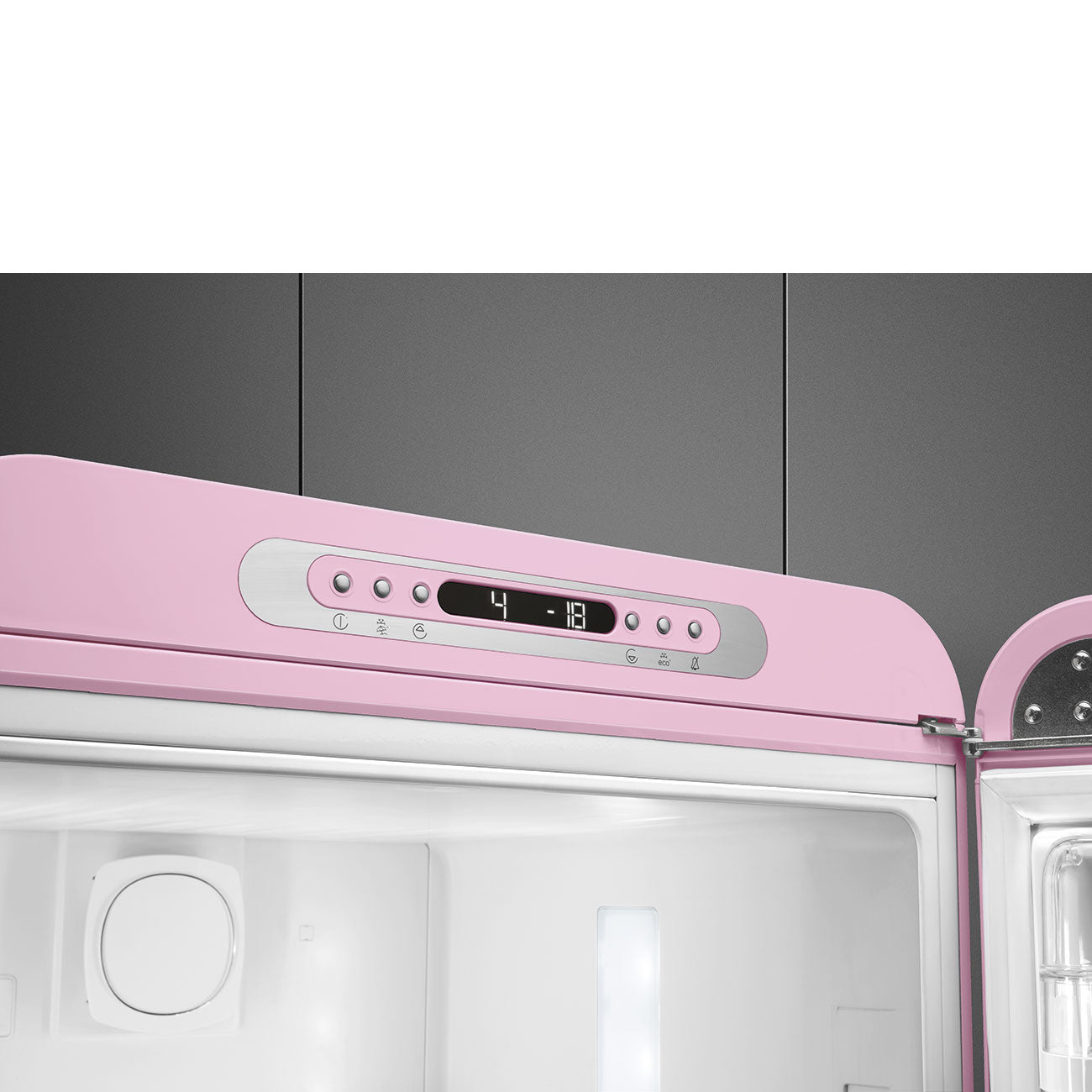 Refrigerador Smeg 2 Puertas, Estilo anõs 50, Bisagra a la derecha, 220v, Rosa, FAB32RPK5