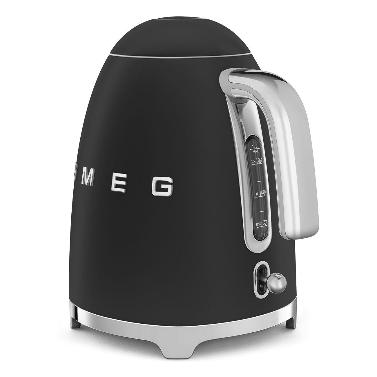 Hervidor Eléctrico Smeg, Estilo años 50, Negro, KLF03BLEU