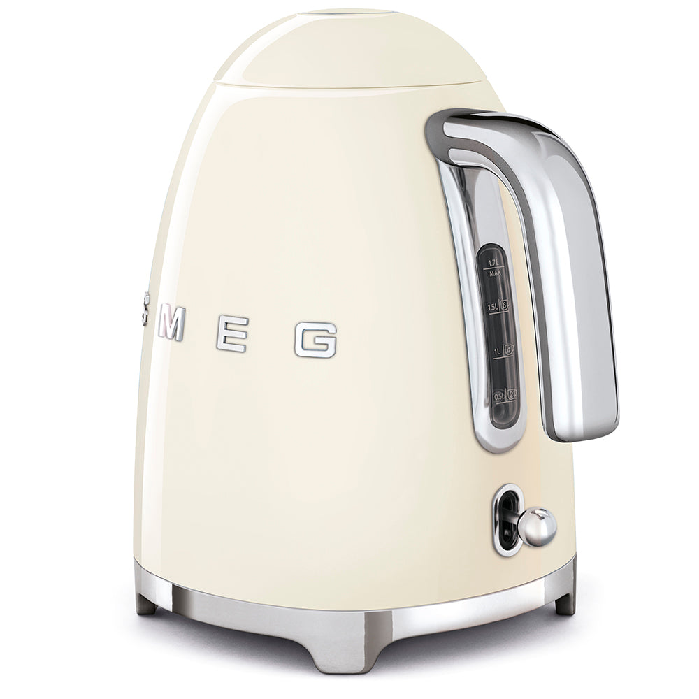 Hervidor Eléctrico Smeg, Estilo anõs 50, Crema, KLF03CREU