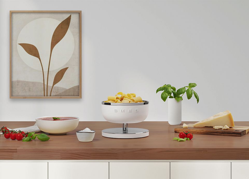 Báscula de cocina Digital Smeg, Blanco, KSC01WHM