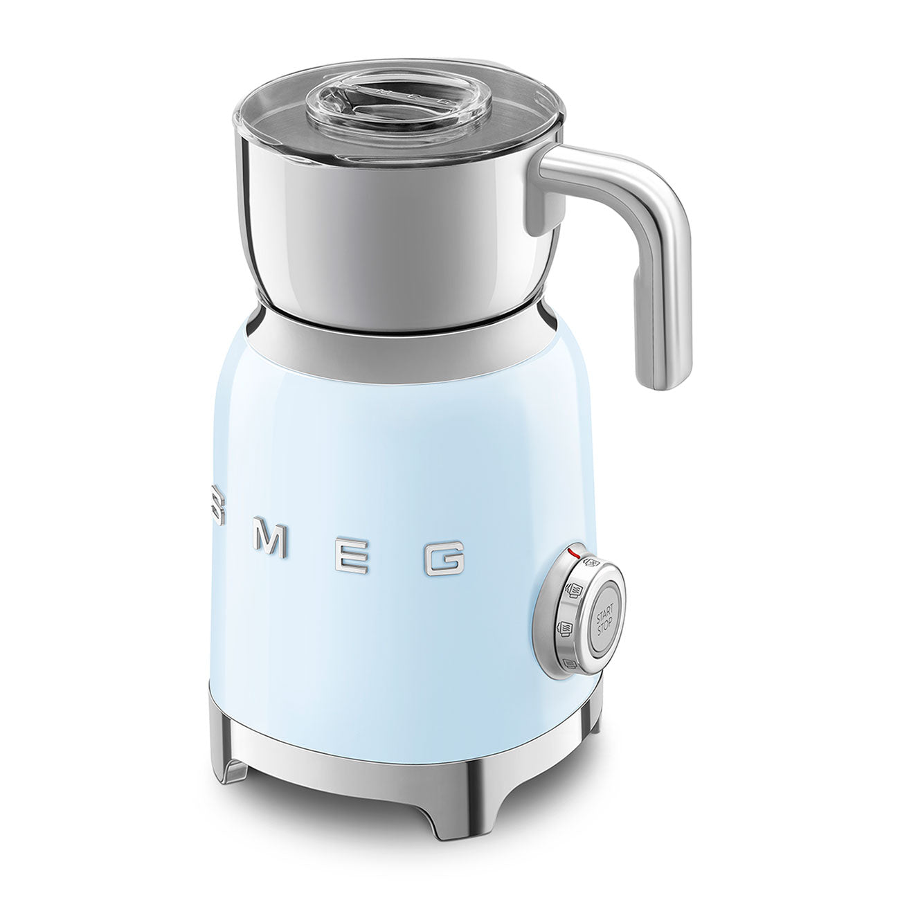 Espumador de Leche por Induccíon Smeg, Estilo años 50, Azul Pastel, 500w, MFF11PBEU