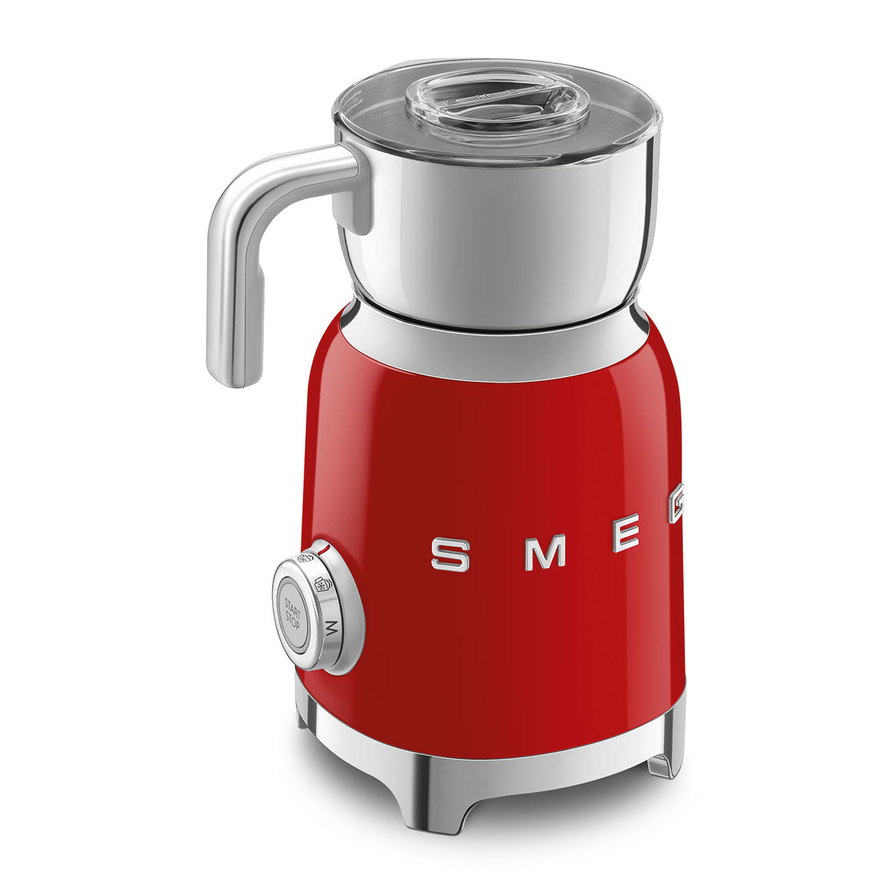Espumador de Leche por Induccíon Smeg, Estilo años 50, 500w, Rojo, MFF11RDEU
