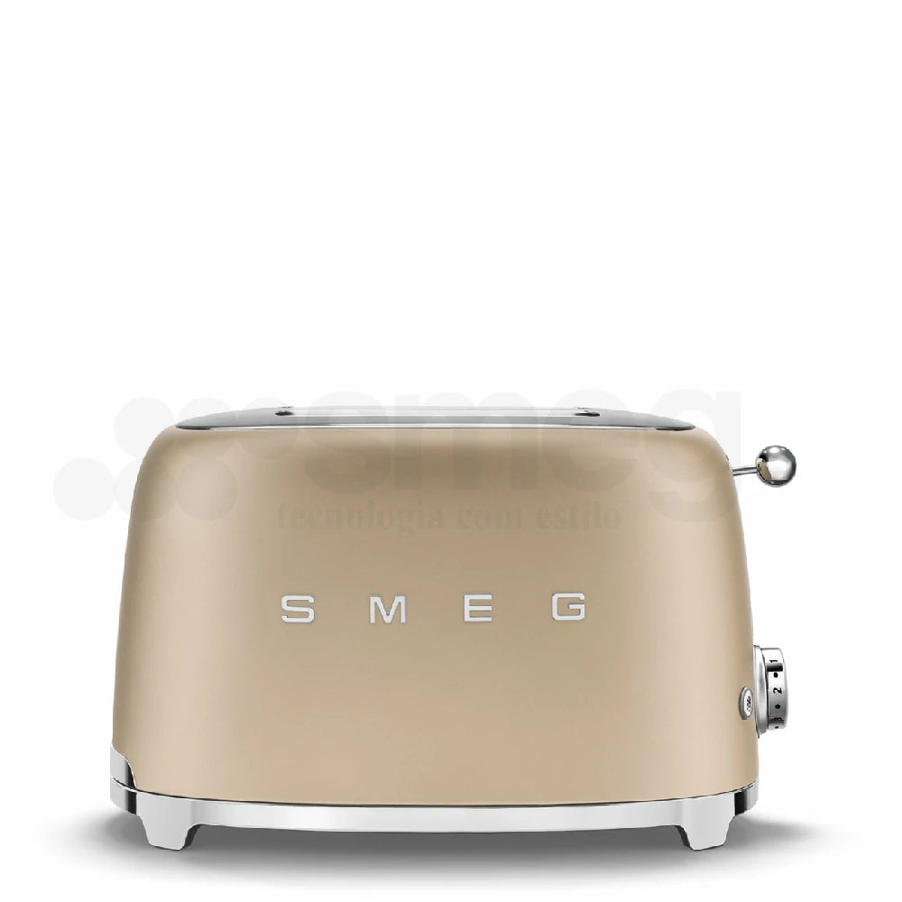 Tostadora Smeg, 2x2, Estilo años 50, Champagne Opaco,