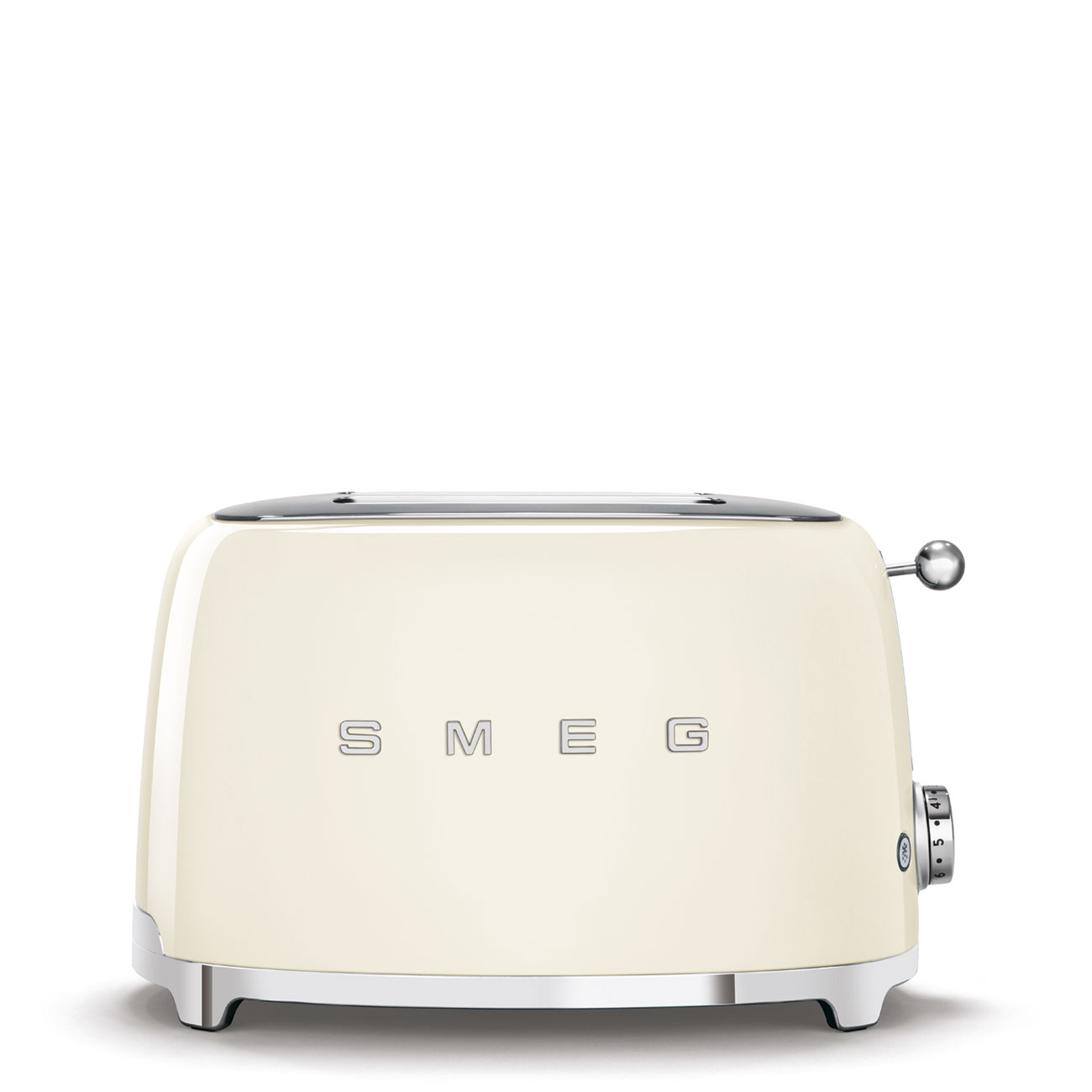Tostadora Smeg, 2x2, Estilo años 50, Crema, TSF01CREU