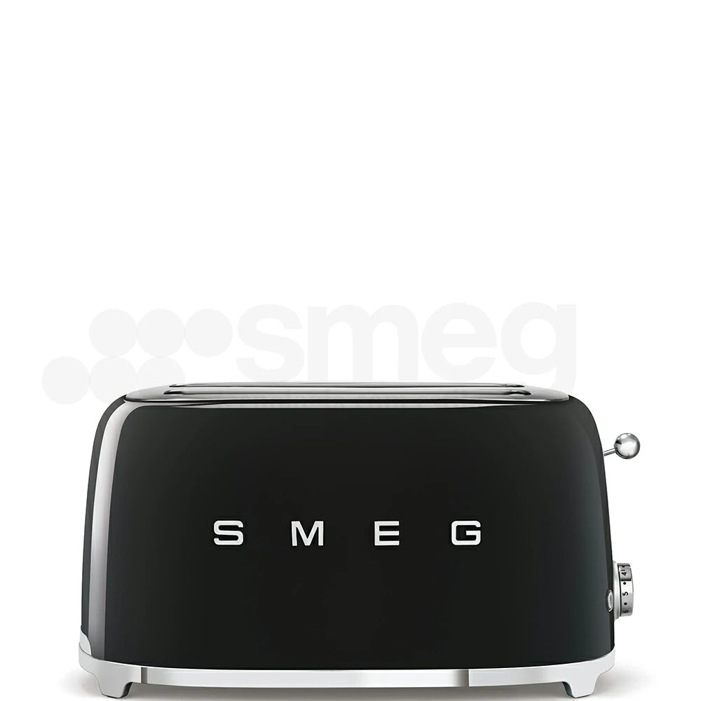 Tostadora Smeg 2x4, Estilo Años 50, 950W 220-240v, Negro, TSF02BLEU