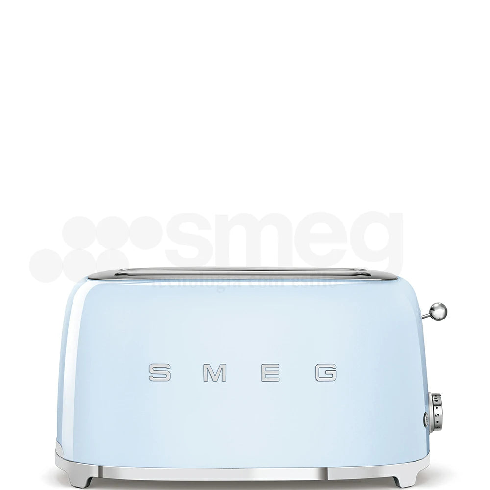 Tostadora Smeg 2x4, Estilo Años 50, 950W 220-240v, Azul, TSF02PBEU