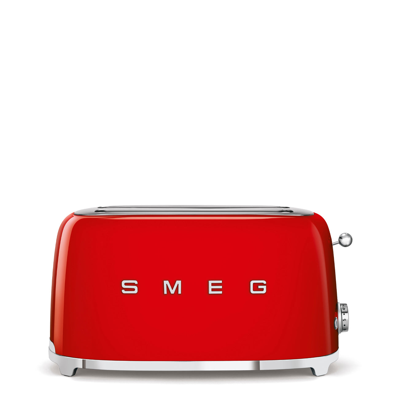 Tostadora Smeg 2x4, Estilo Años 50, 950W 220-240v, Roja, TSF02RDEU