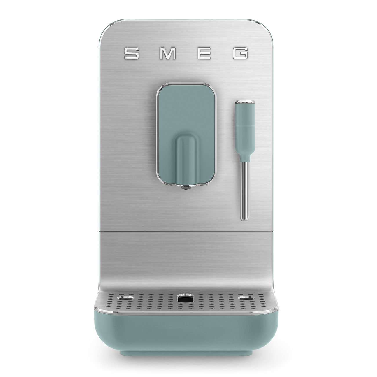 Cafetera Automatica con Varilla de Vapor Smeg, Estética Collezione, 1350w, Verde Esmeralda, BCC12EGMEU