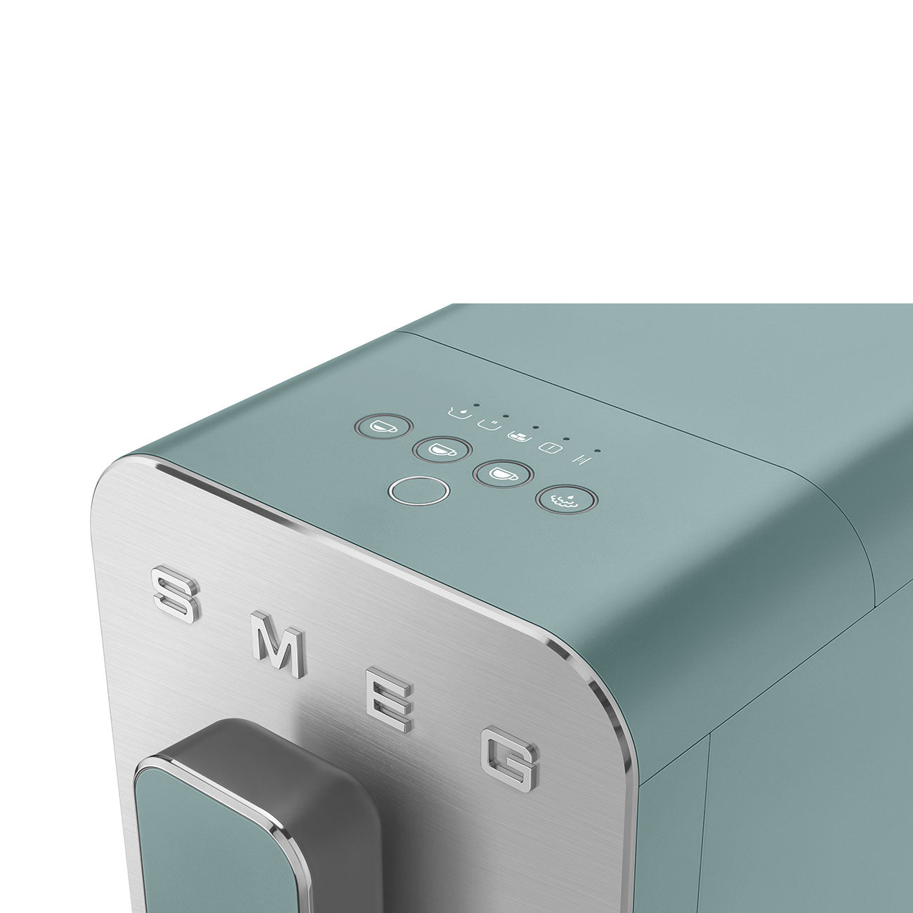 Cafetera Automatica con Varilla de Vapor Smeg, Estética Collezione, 1350w, Verde Esmeralda, BCC12EGMEU