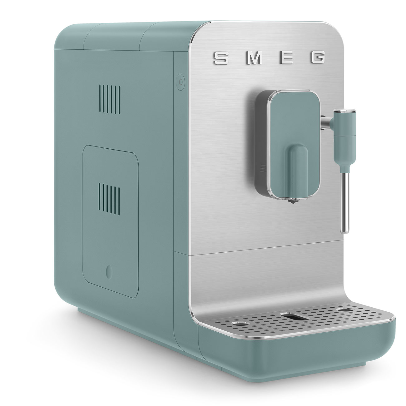 Cafetera Automatica con Varilla de Vapor Smeg, Estética Collezione, 1350w, Verde Esmeralda, BCC12EGMEU