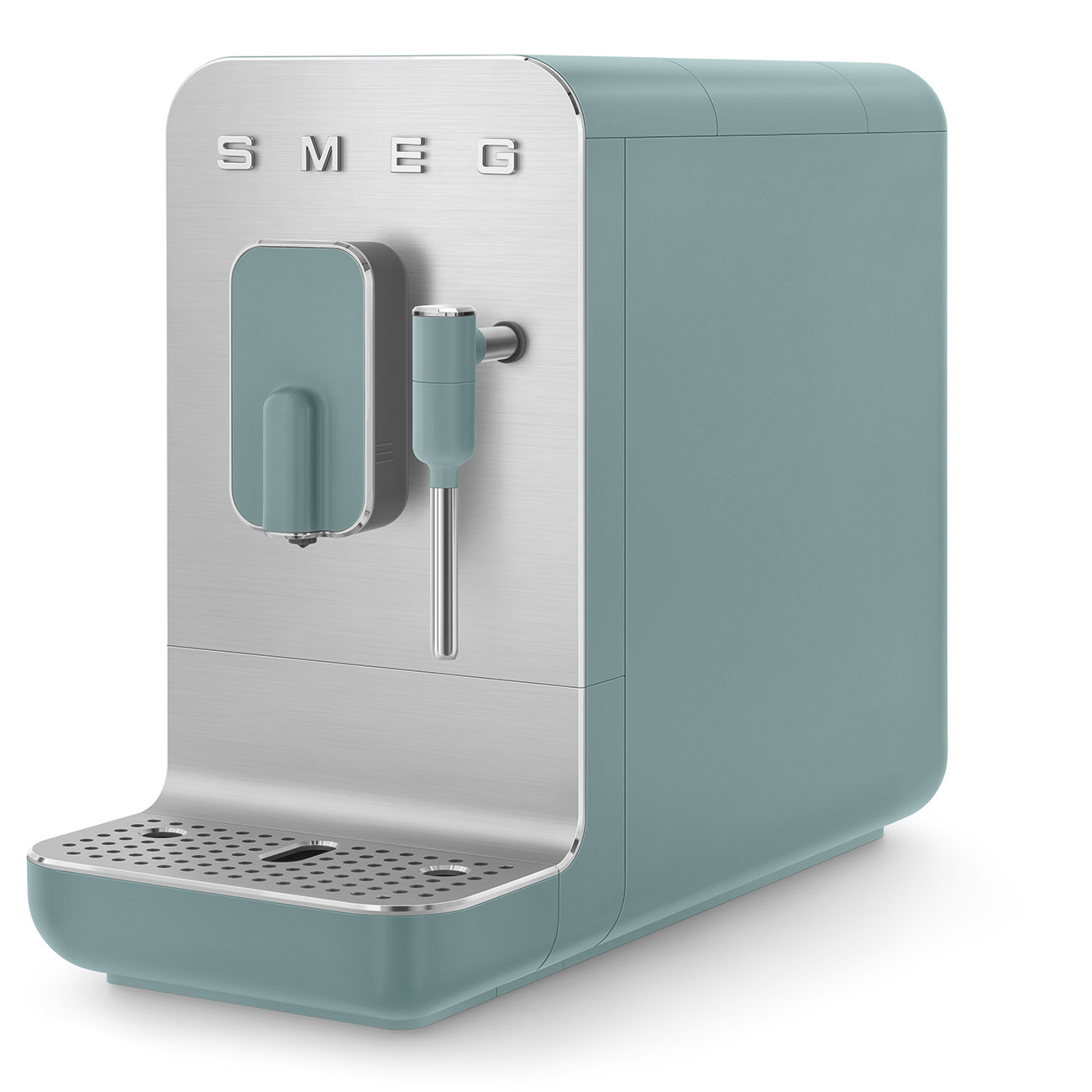 Cafetera Automatica con Varilla de Vapor Smeg, Estética Collezione, 1350w, Verde Esmeralda, BCC12EGMEU