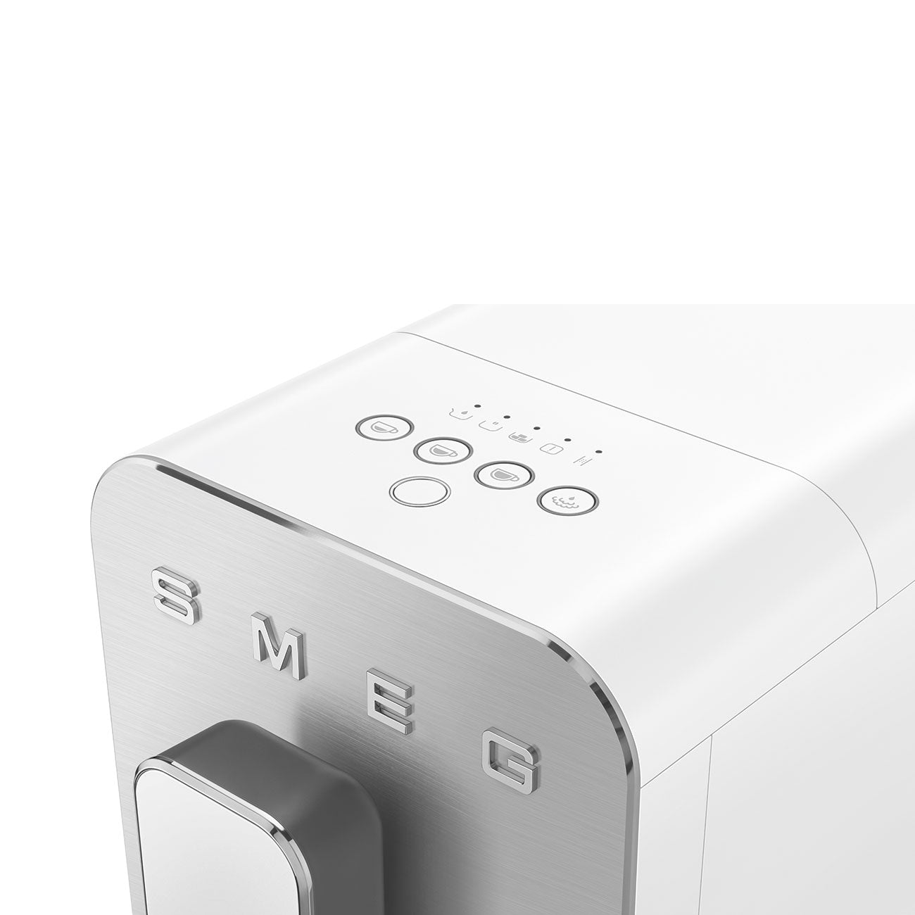 Cafetera Automatica con Varilla de Vapor Smeg, Estética Collezione, 1350w, Blanco, BCC12WHEU
