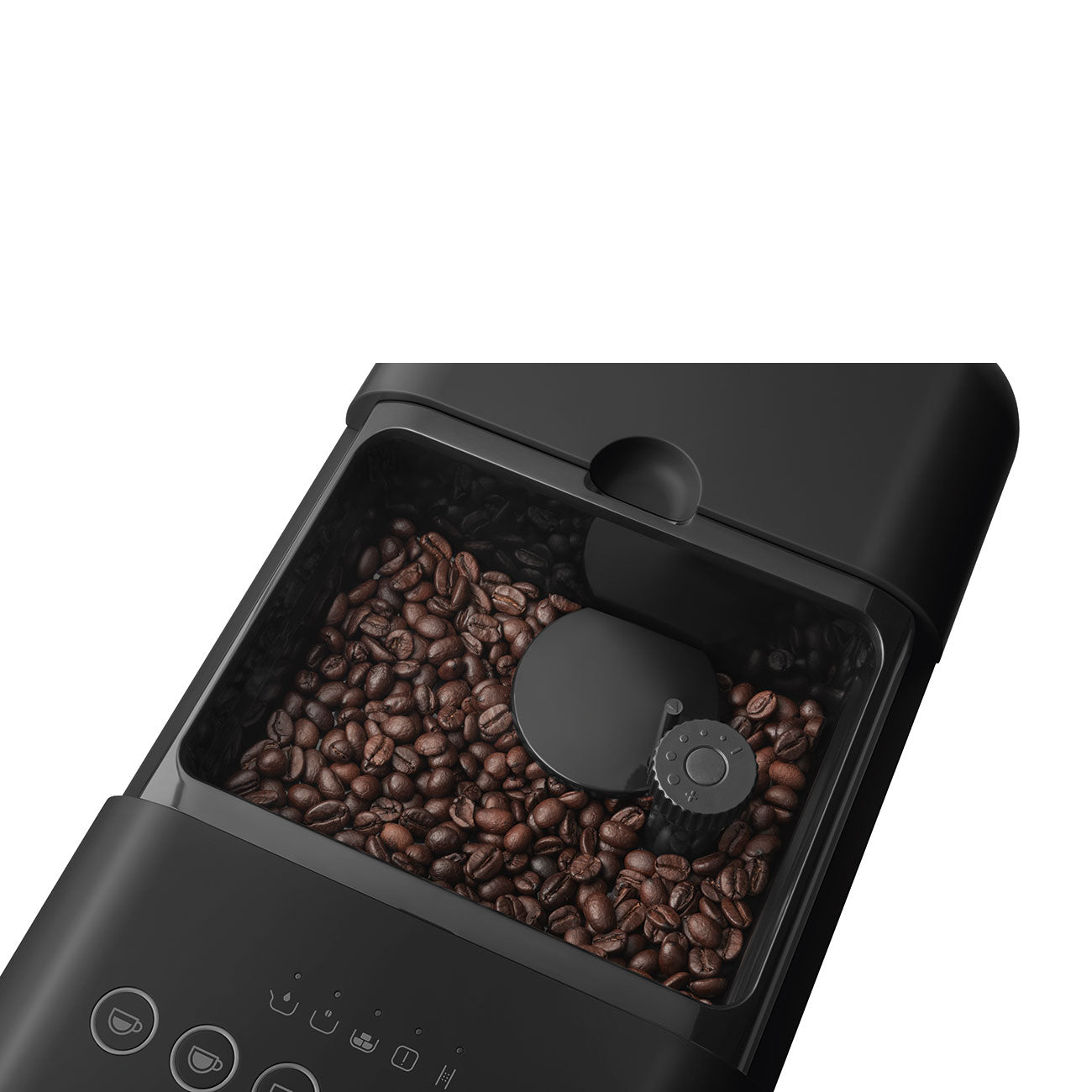 Cafetera Superautomatica con Sistema de Leche Integrado Smeg, Estetica Collezione, 1350w, Negra, BCC13BLMEU
