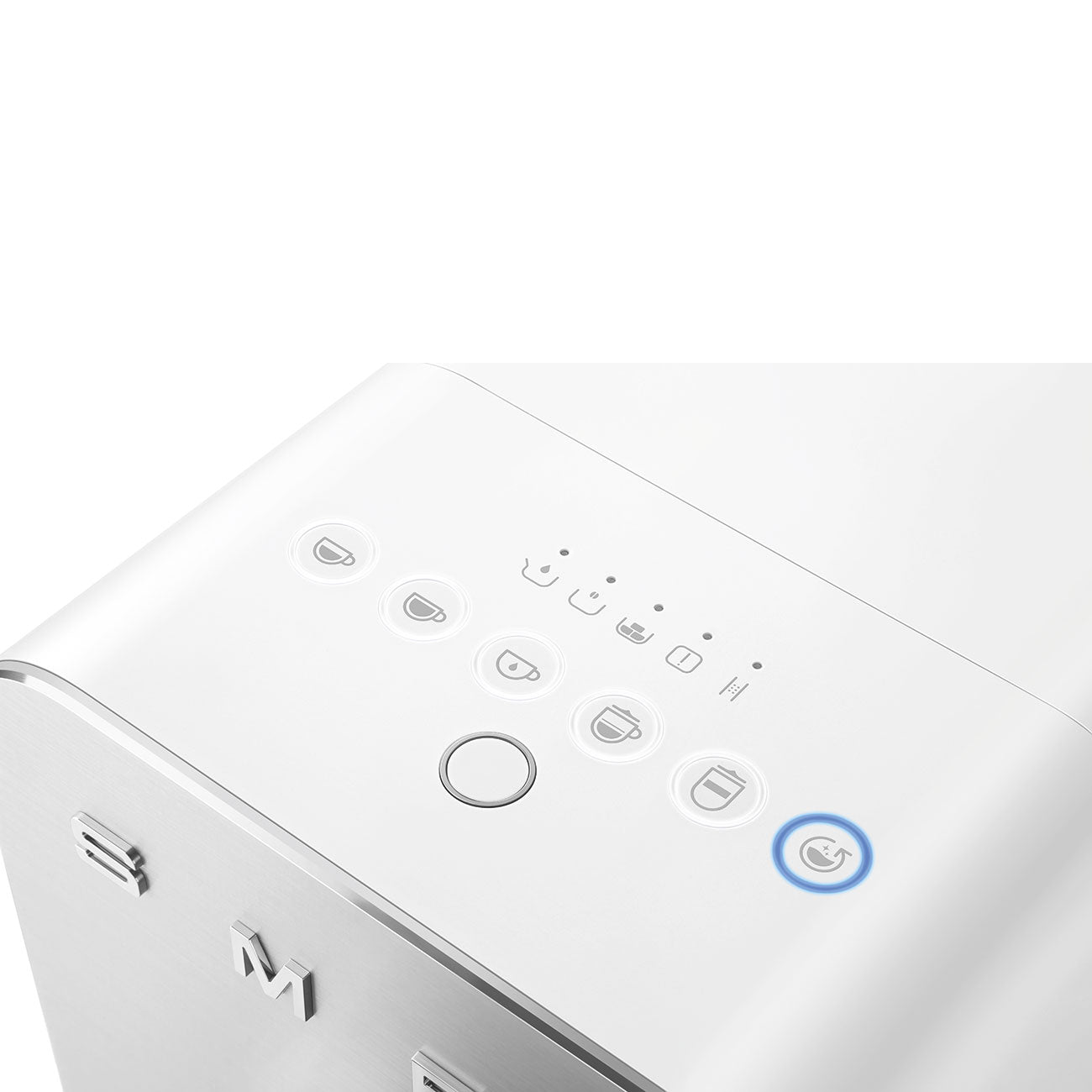 Cafetera Superautomatica con Sistema de Leche Integrado Smeg, Estetica Collezione, 1350w, Blanco, BCC13WHEU