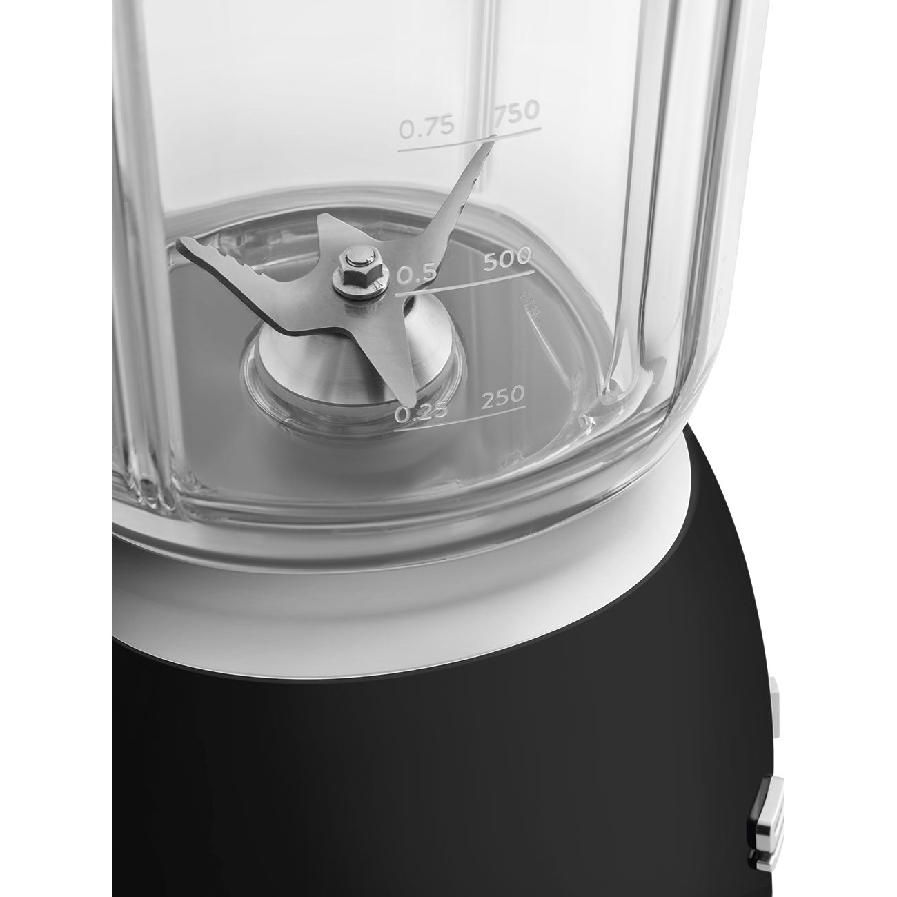 Licuadora Smeg, Estilo años 50, 800W-220V, Negro, BLF03BLEU