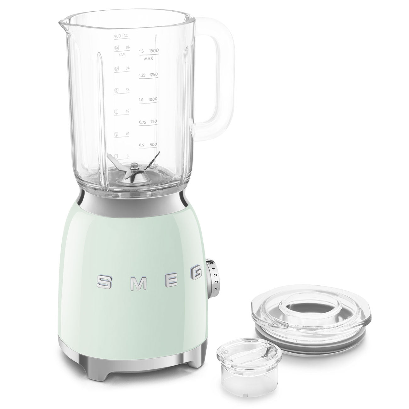 Licuadora Smeg, Estilo años 50, 800W-220V, Verde Pastel, BLF03PGEU