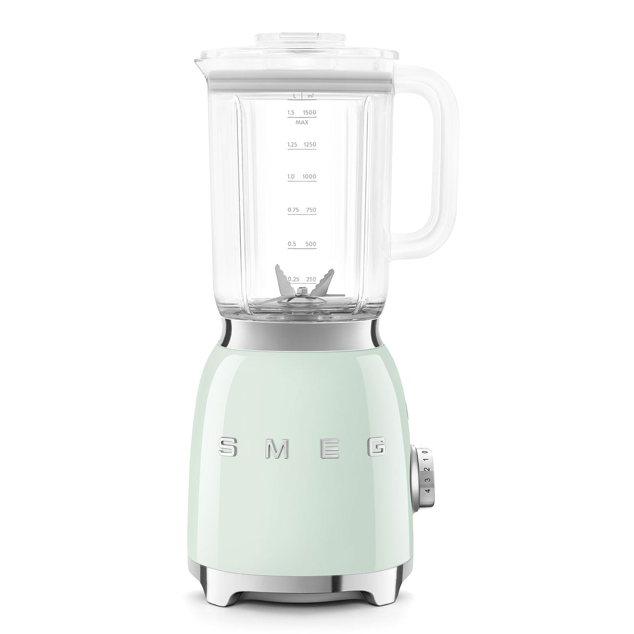 Licuadora Smeg, Estilo años 50, 800W-220V, Verde Pastel, BLF03PGEU