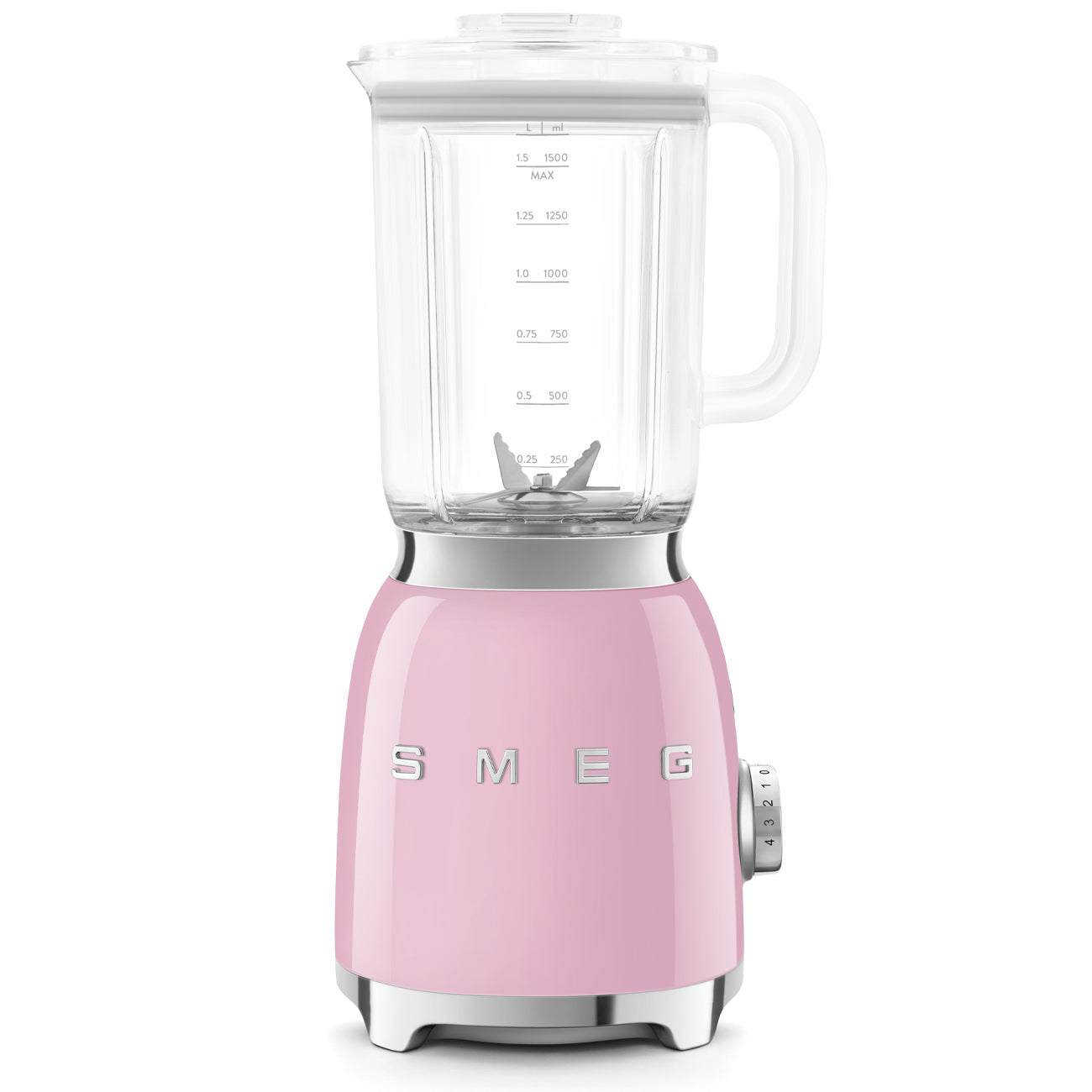 Licuadora Smeg, Estilo años 50, 800W-220V, Rosa, BLF03PKEU