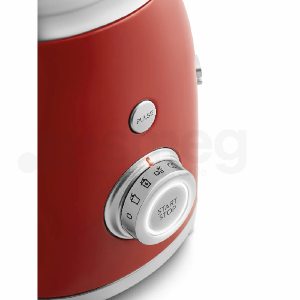 Licuadora Smeg, Estilo años 50, 800W-220V, Rojo, BLF03RDEU