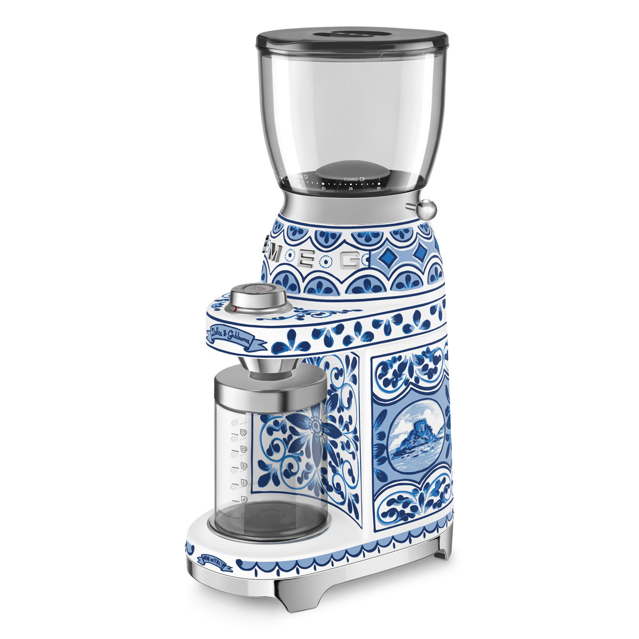 Molinillo de Café Smeg, Estilo años 50, 150w, Azul Mediterrâneo, CGF01DGBEU