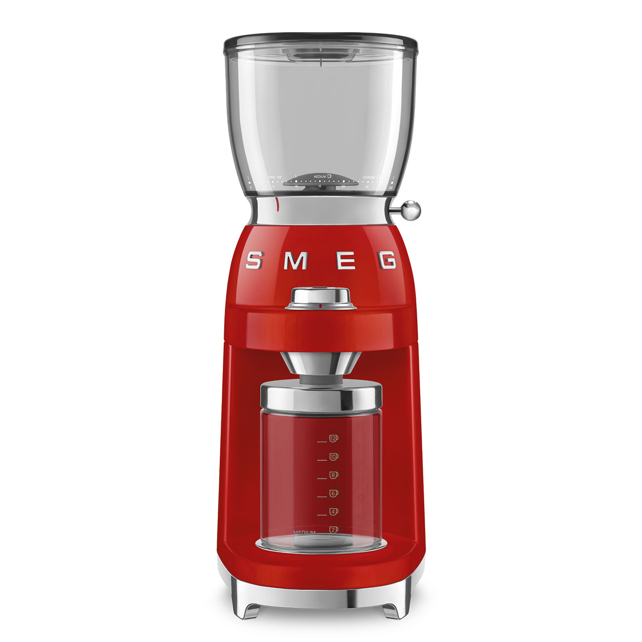 Molinillo de Café Smeg, Estilo años 50, 150w, Rojo, CGF01RDEU
