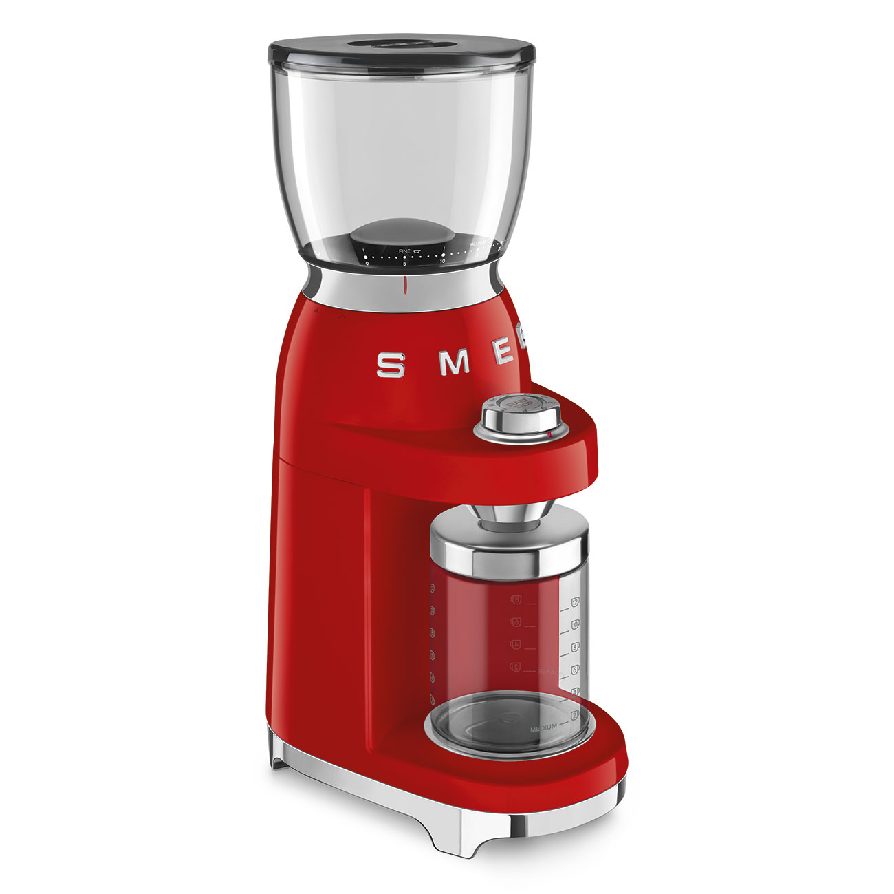 Molinillo de Café Smeg, Estilo años 50, 150w, Rojo, CGF01RDEU