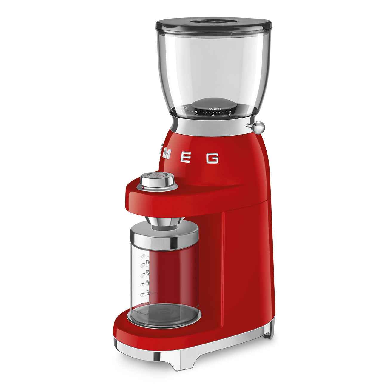 Molinillo de Café Smeg, Estilo años 50, 150w, Rojo, CGF01RDEU