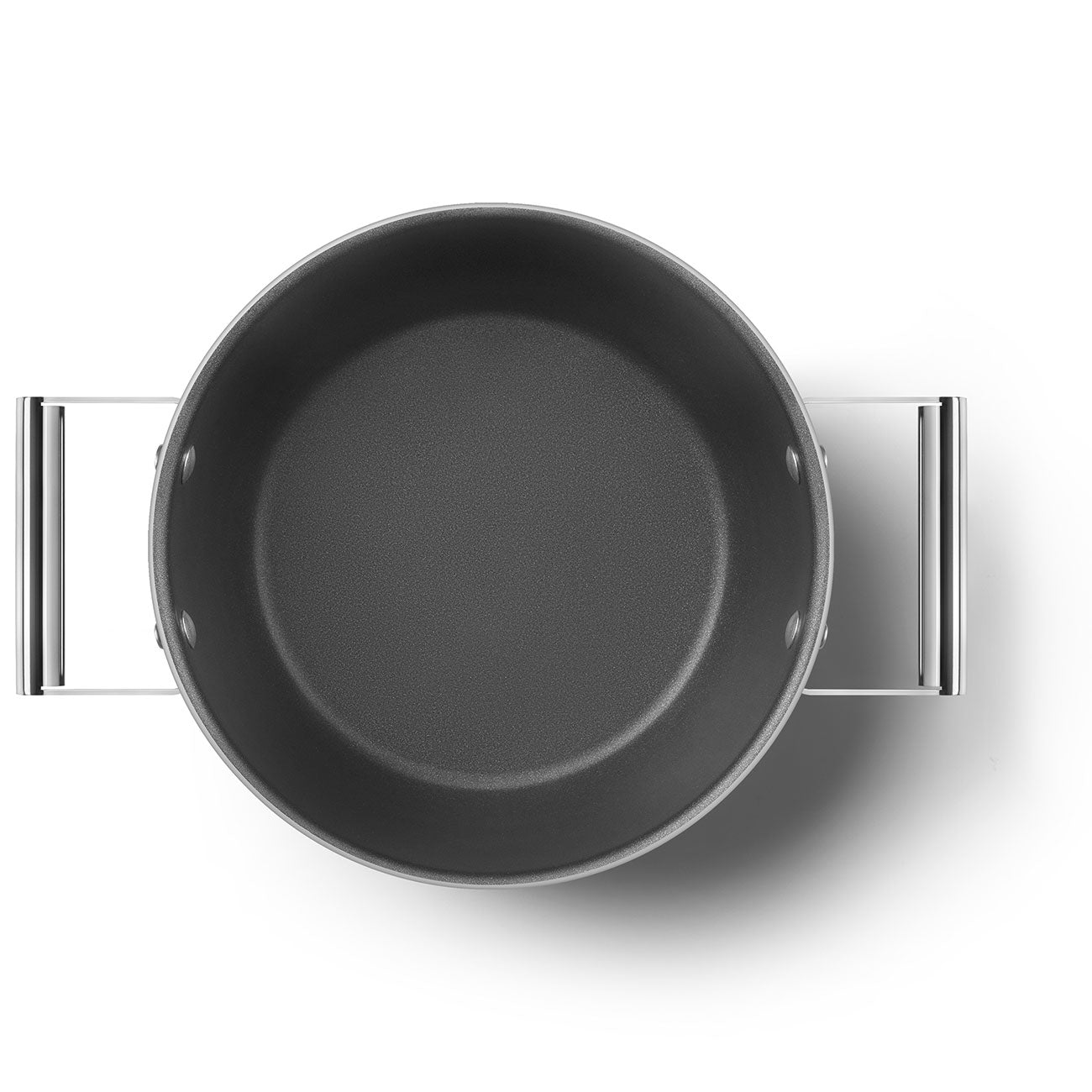 Olla Antiadherente Smeg, Estilo años 50, Crema, CKFC2411CRM