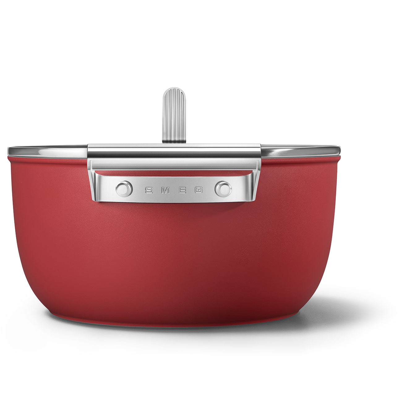 Olla Antiadherente Smeg, Estilo años 50, Rojo, CKFC2411RDM