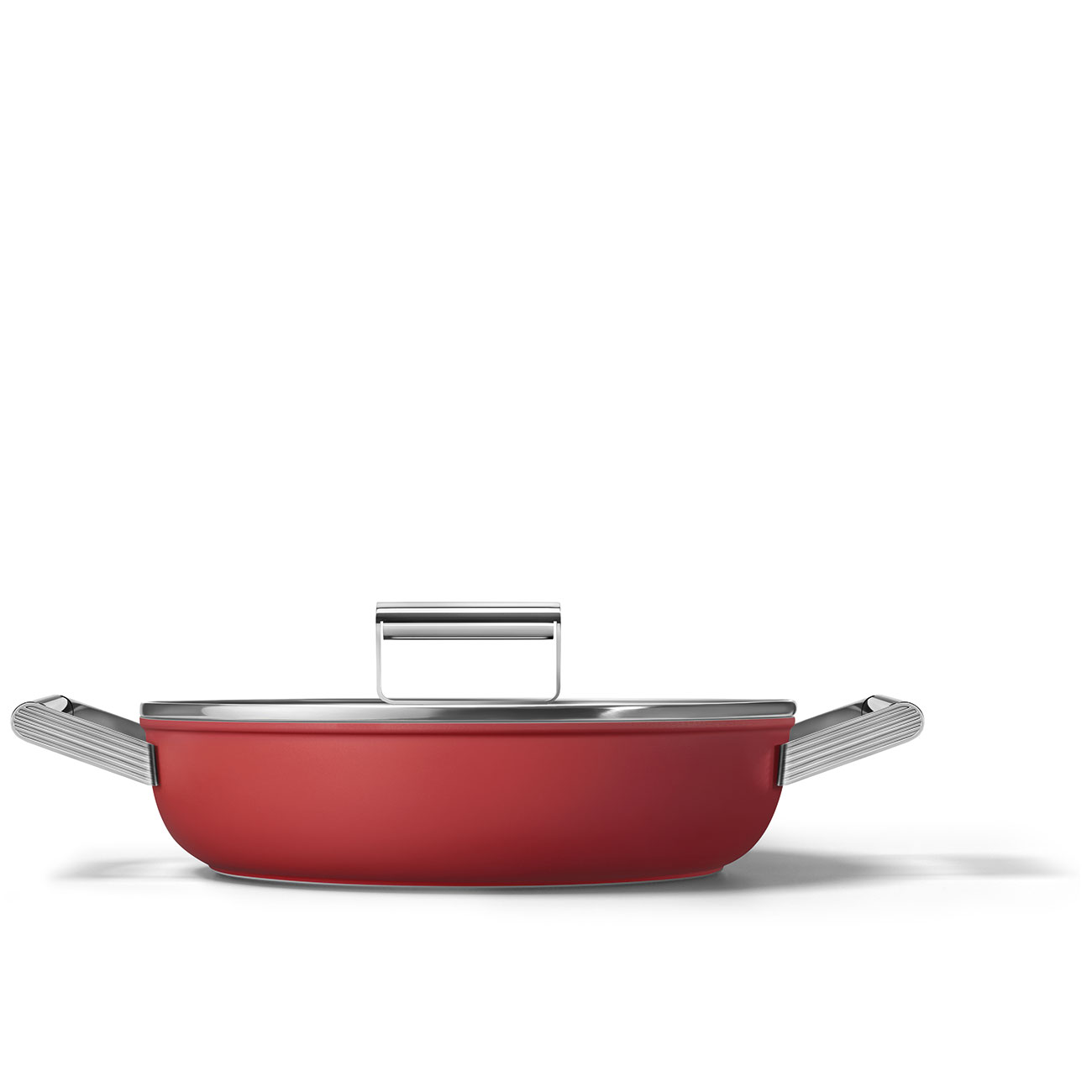 Cacerola Antiadherente Smeg, Estilo años 50, Rojo, CKFD2811RDM