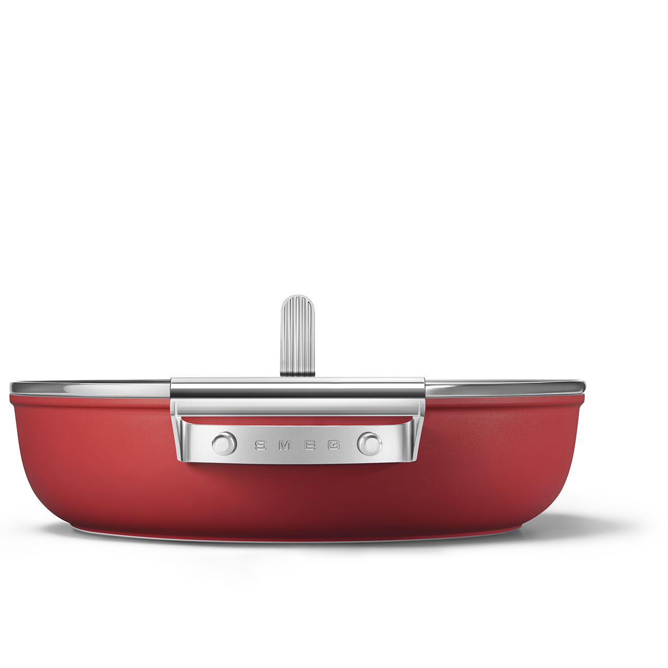 Cacerola Antiadherente Smeg, Estilo años 50, Rojo, CKFD2811RDM